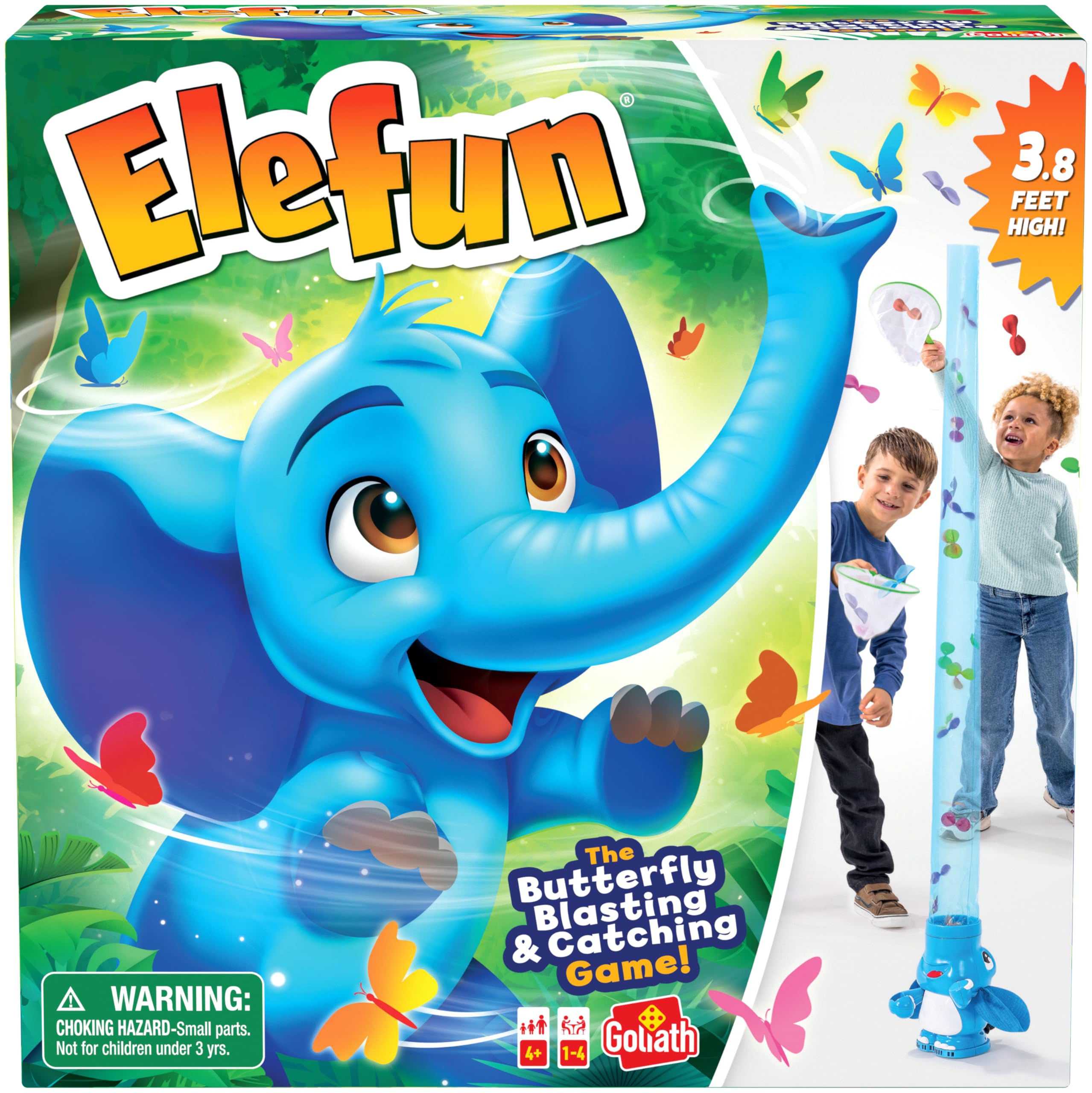 Goliath Elefun Butterfly Blasting and Catching Kids Game - Ages 4+ | 4 Players | Multicolor 1