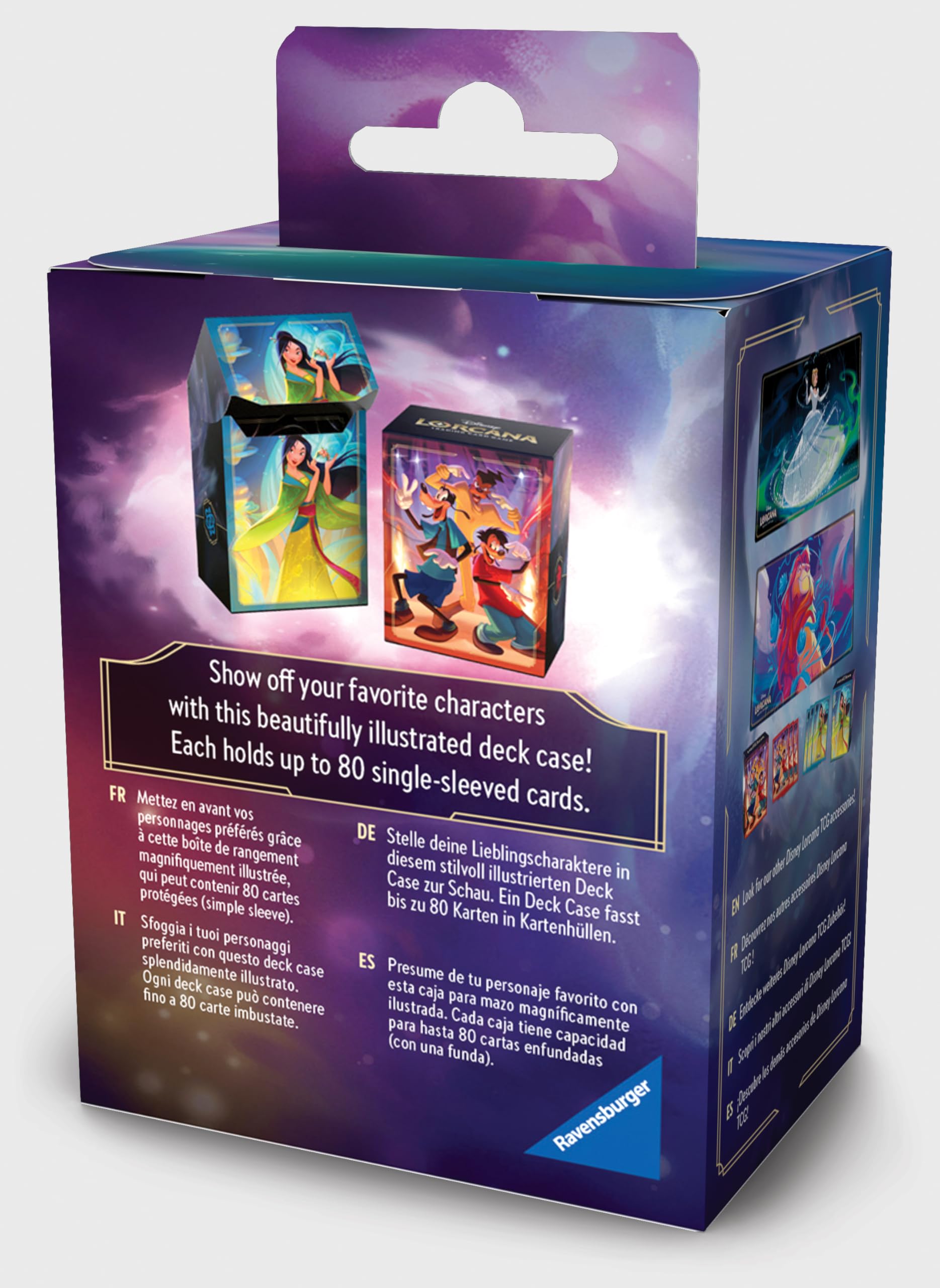 Ravensburger Disney Lorcana Mulan Set 9 Fabled Deck Box for Trading Cards | Holds 80 Sleeved Cards 5