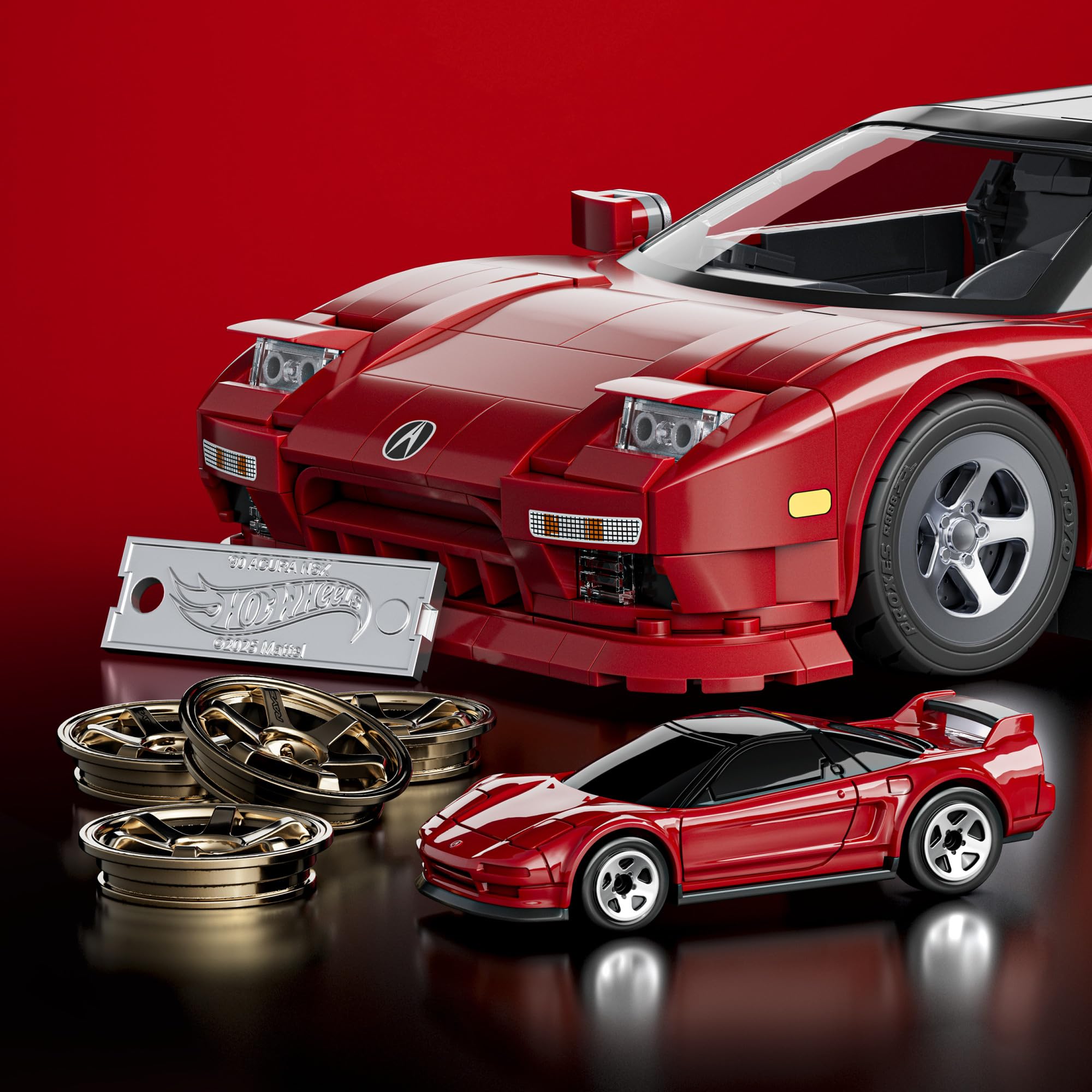 Mattel Brick Shop Hot Wheels Elite Series '90 Acura NSX Building Set -
