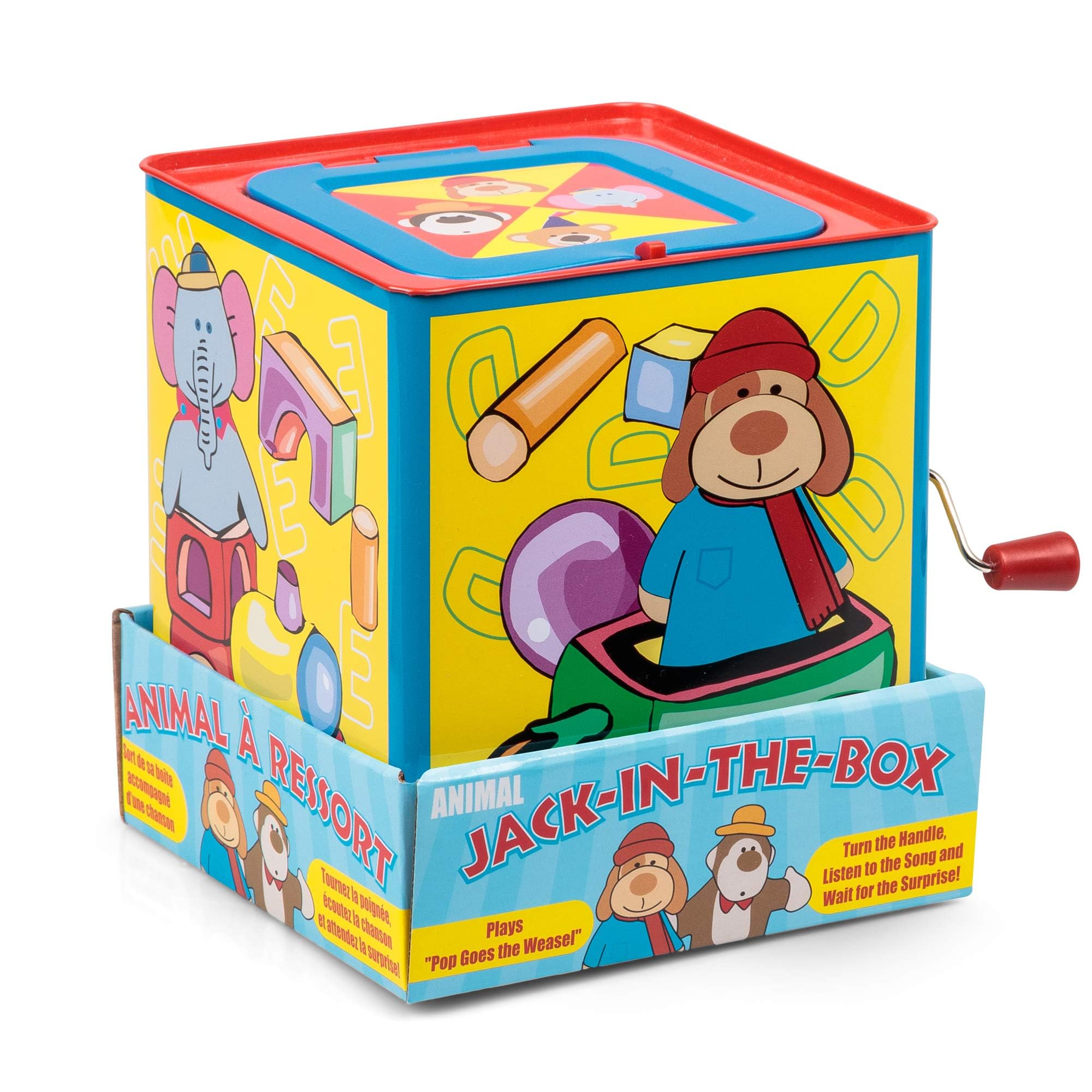 Tobar Animal Jack In A Box Sound Toy | Plays Pop Goes The Weasel | Mixed Styles 3