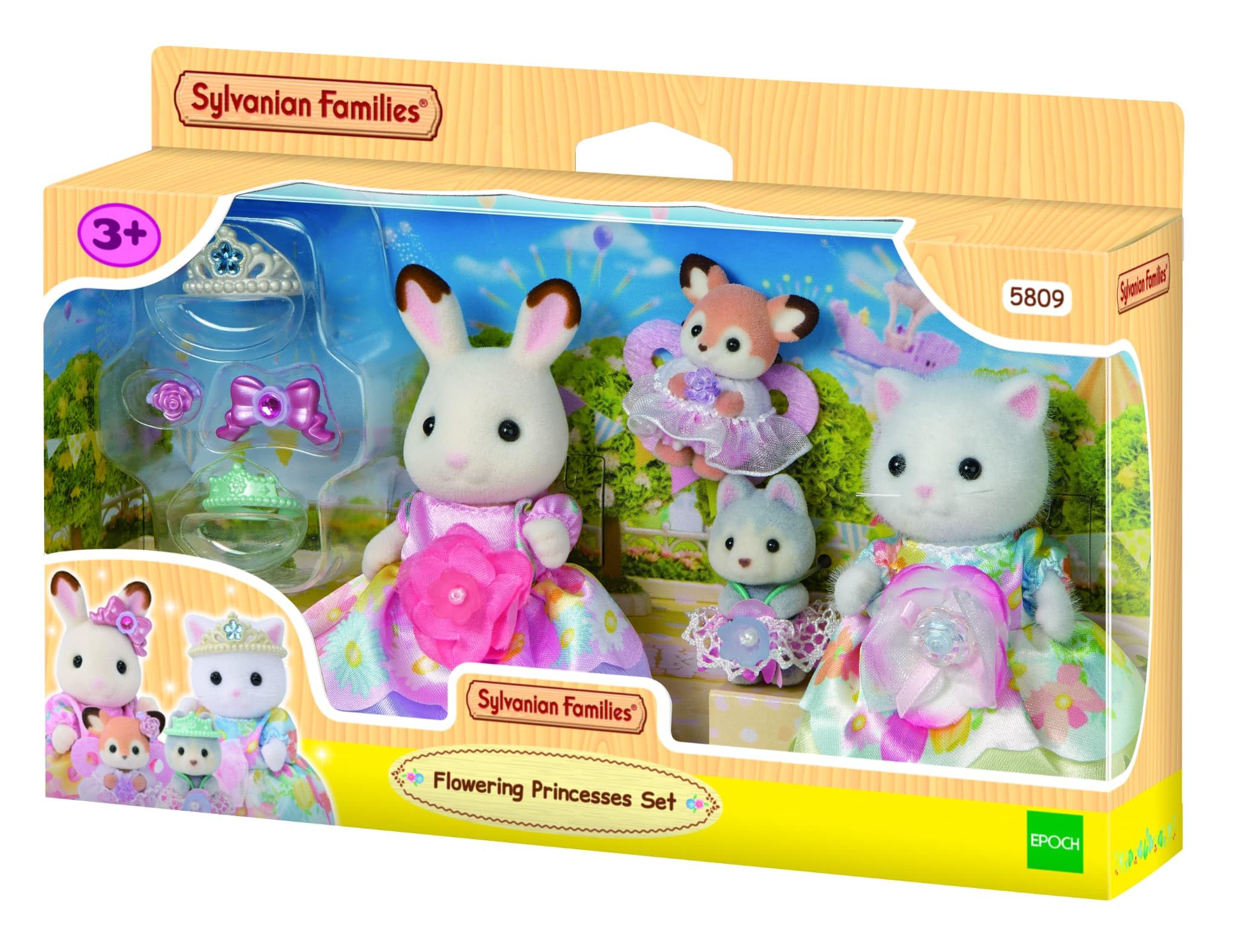 Sylvanian Families 5809 Flower Princesses Figure Set | 4 Figures | Ages 3+