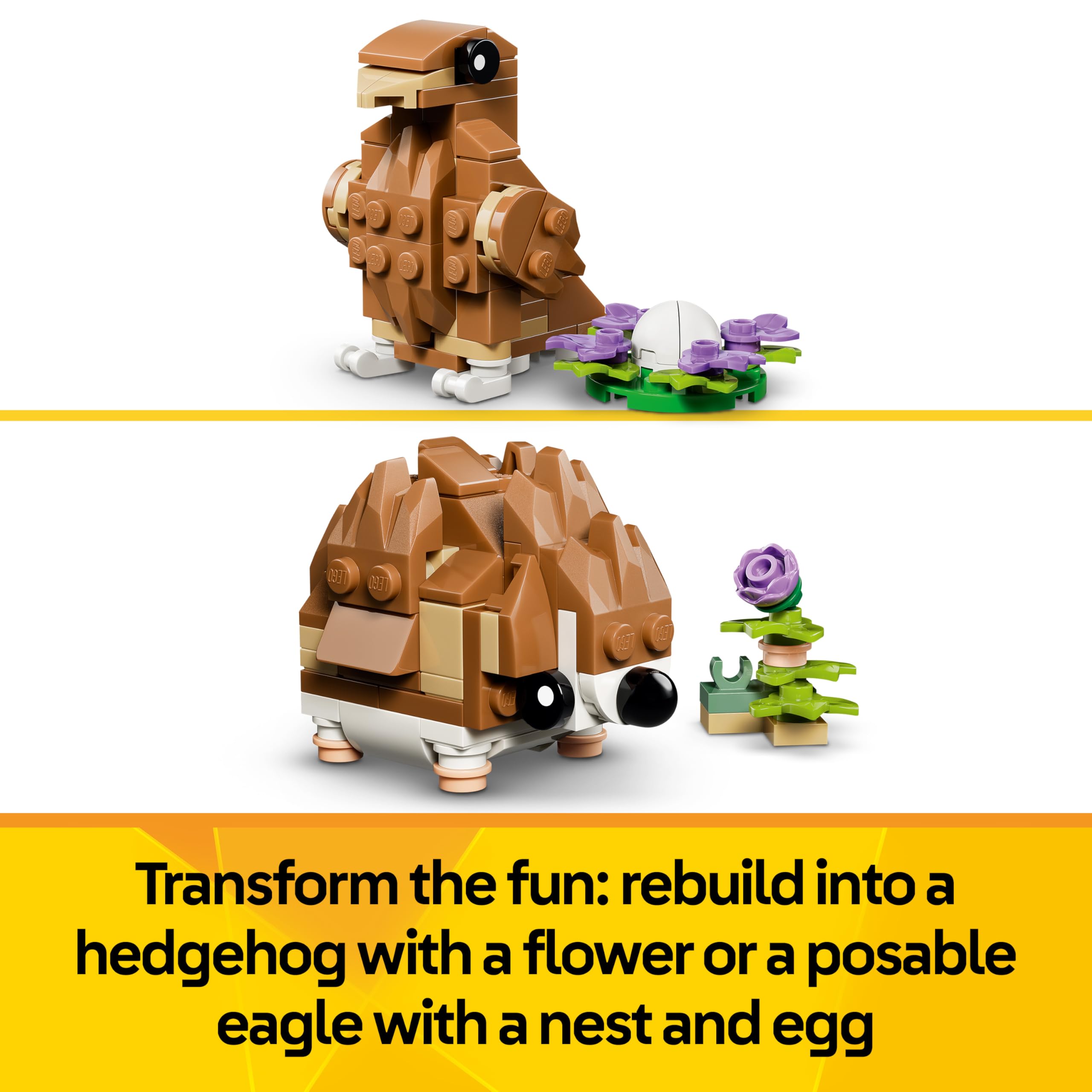 LEGO Creator 3in1 Cute Hamster with a Flower 31376 | Ages 7+ 6