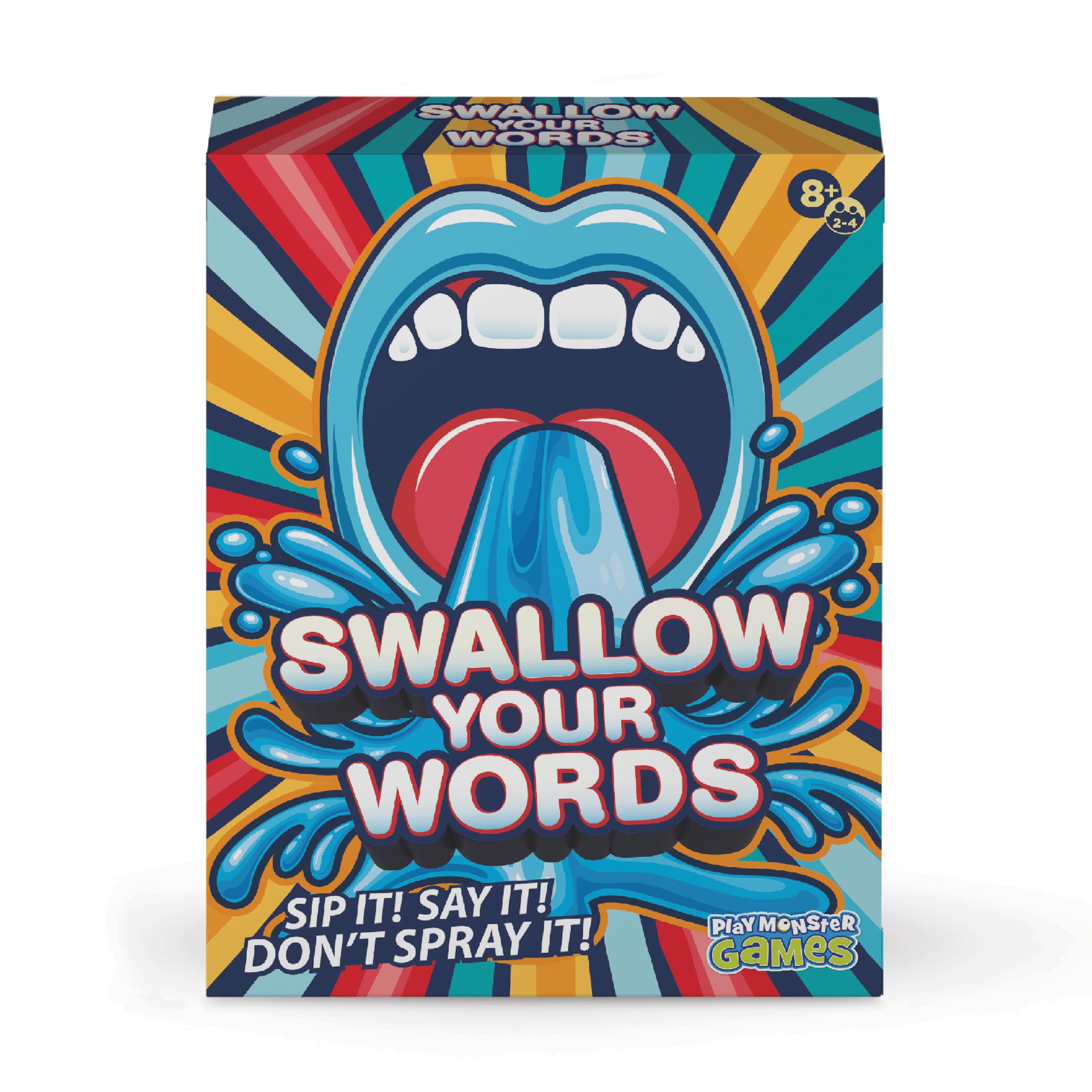 Playmonster Games Swallow Your Words Board Game | 2-4 Players | Ages 8+ | 800 Phrases 1
