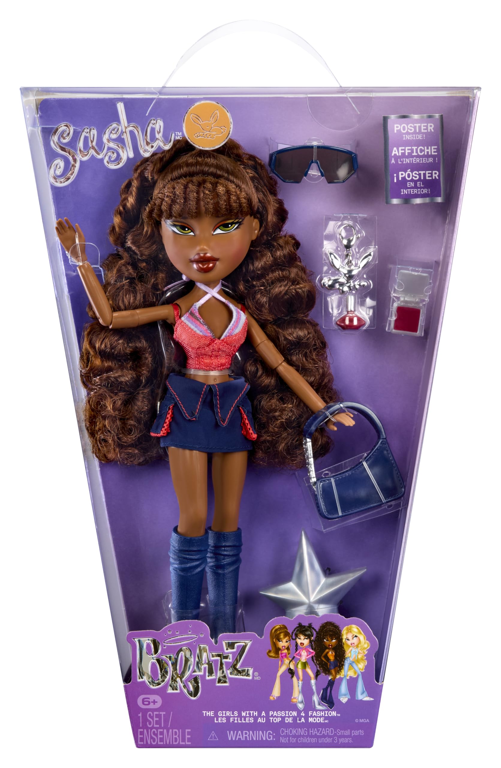 Bratz First Edition Reimagined Sasha Doll - 25th Anniversary Collectible | Ages 6+