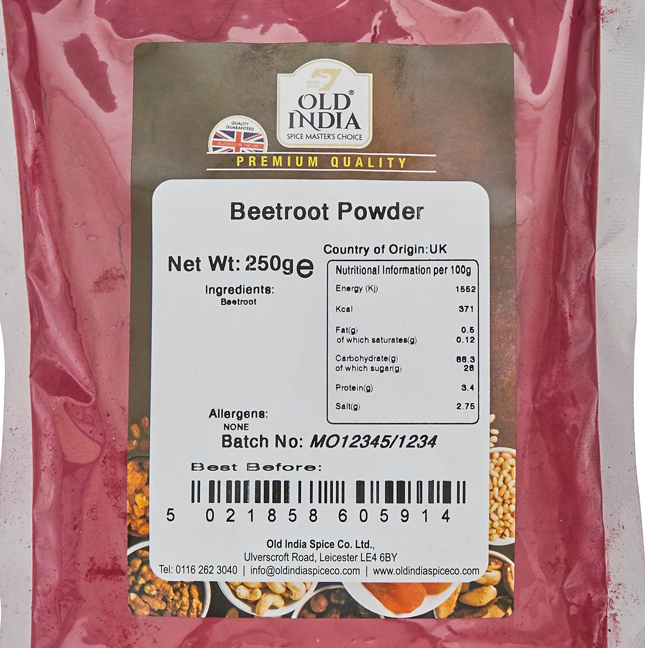 Old India Beetroot Powder - 100% Natural & Additive Free | 250g