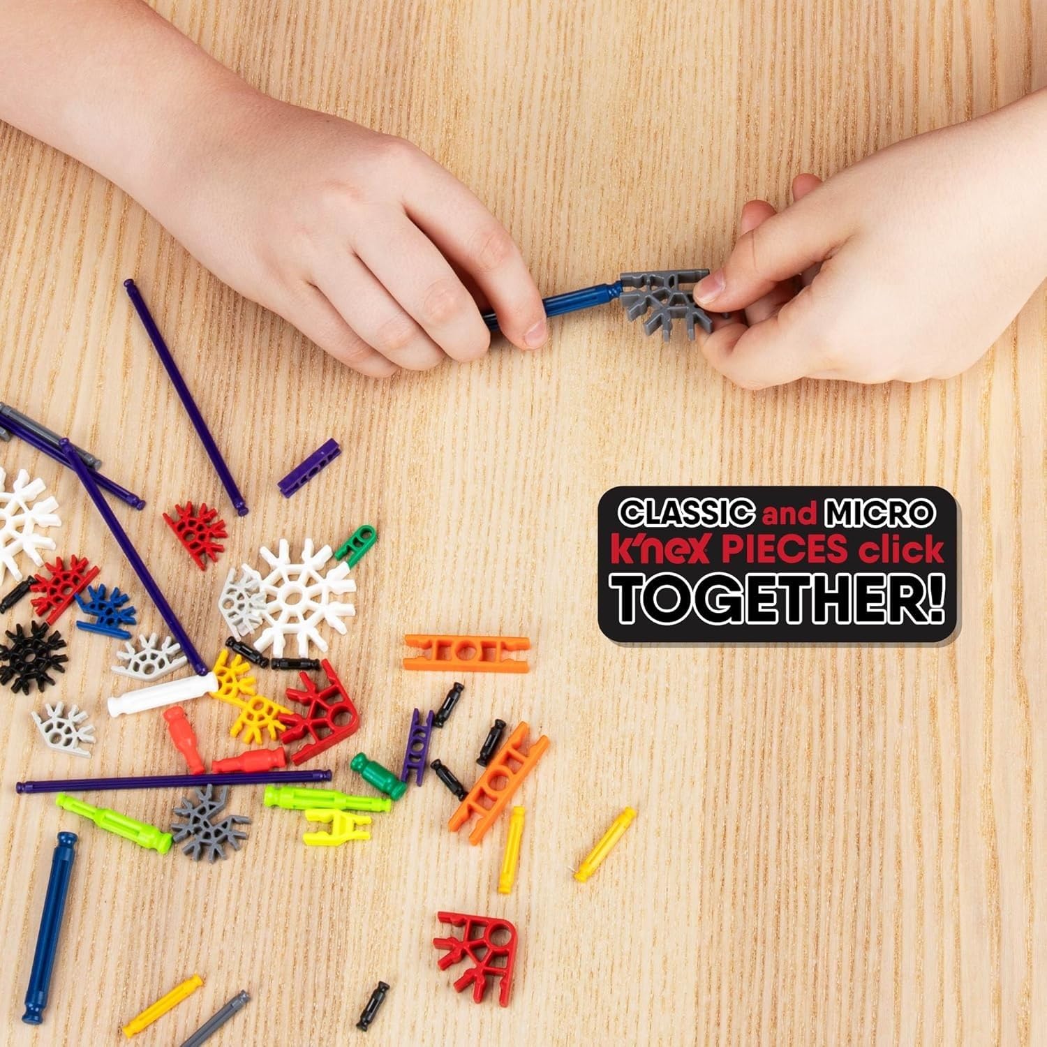 K'NEX Click & Construct 522-Piece Building Set - STEM Learning Toy for Kids 7+ 7