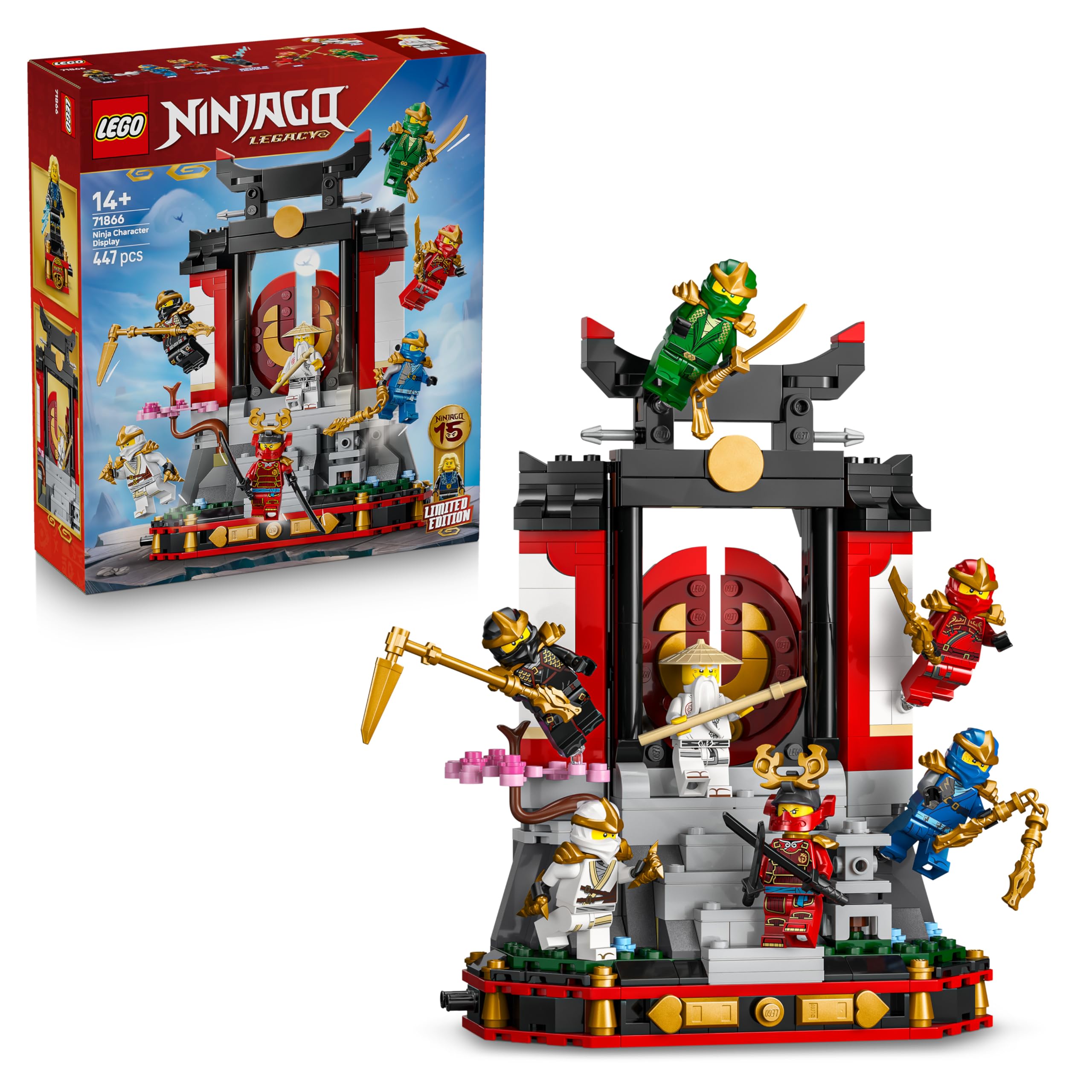 LEGO NINJAGO Ninja Character Display 15th Anniversary Set 71866 | Ages 14+ 1
