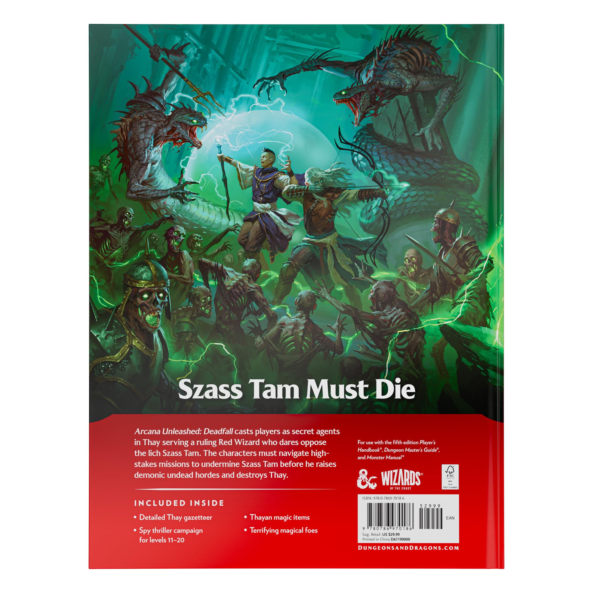 Dungeons & Dragons Arcana Unleashed: Deadfall - Level 11-20 Adventure Campaign Book | Standard Edition 3