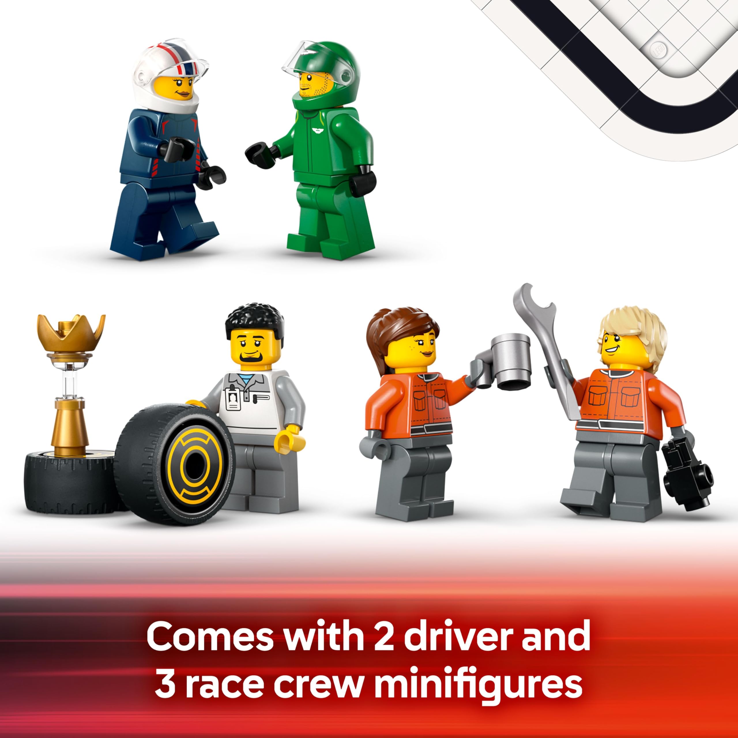 LEGO City F1 Truck with RB20 & AMR24 F1 Cars - Building Toy for 8+ Year Olds 4
