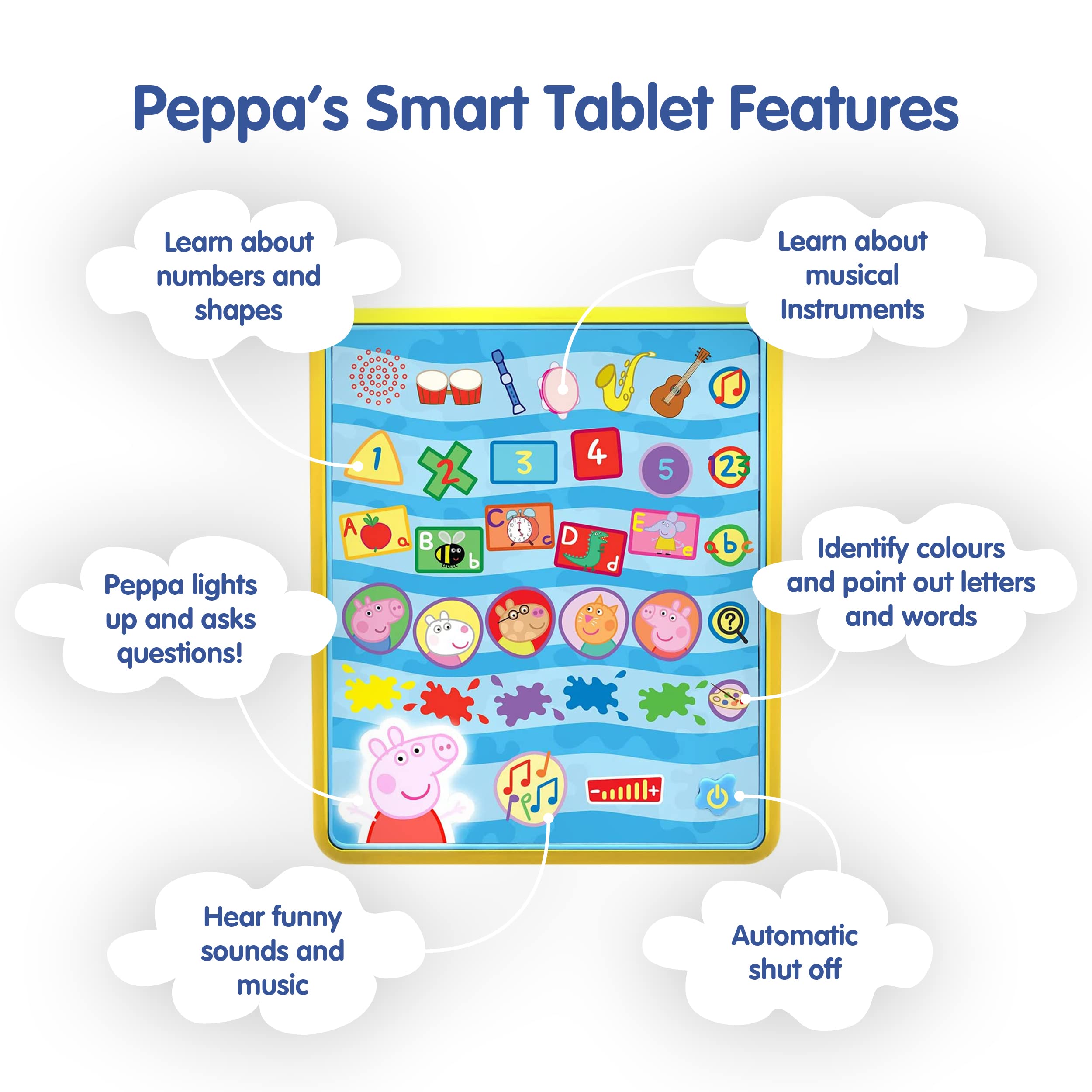 Peppa Pig Peppa's Smart Tablet - Interactive Learning for Ages 2+ 4