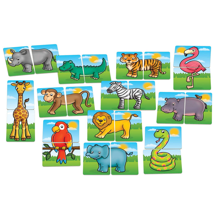 Orchard Toys Jungle Heads and Tails Game - 2 in 1 Matching Activity for Toddlers