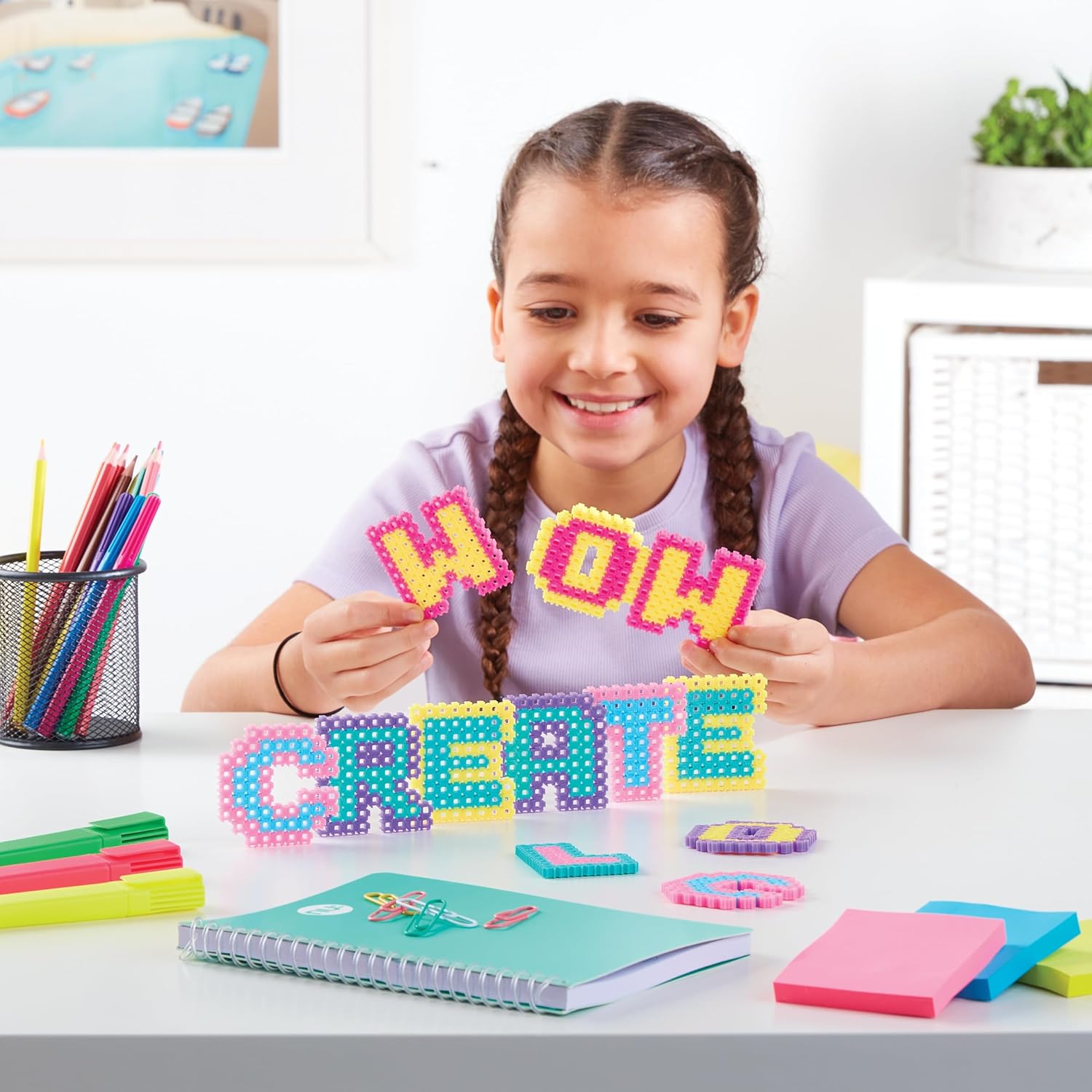Simbrix Alphabrix Pack - 350+ Brix Creative Building STEM Arts & Crafts Toy for Kids 2