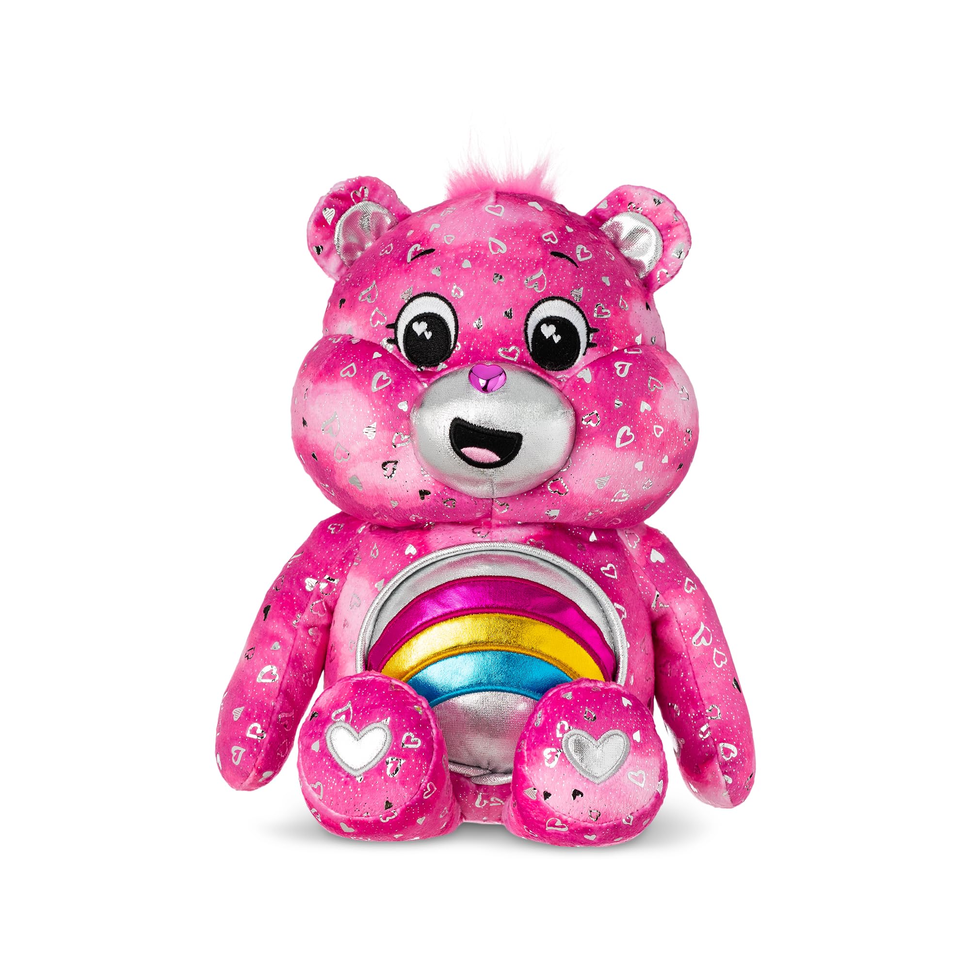 Care Bears Cheer Bear Collector Edition Plush - Light-Up Belly Badge, 35cm 2