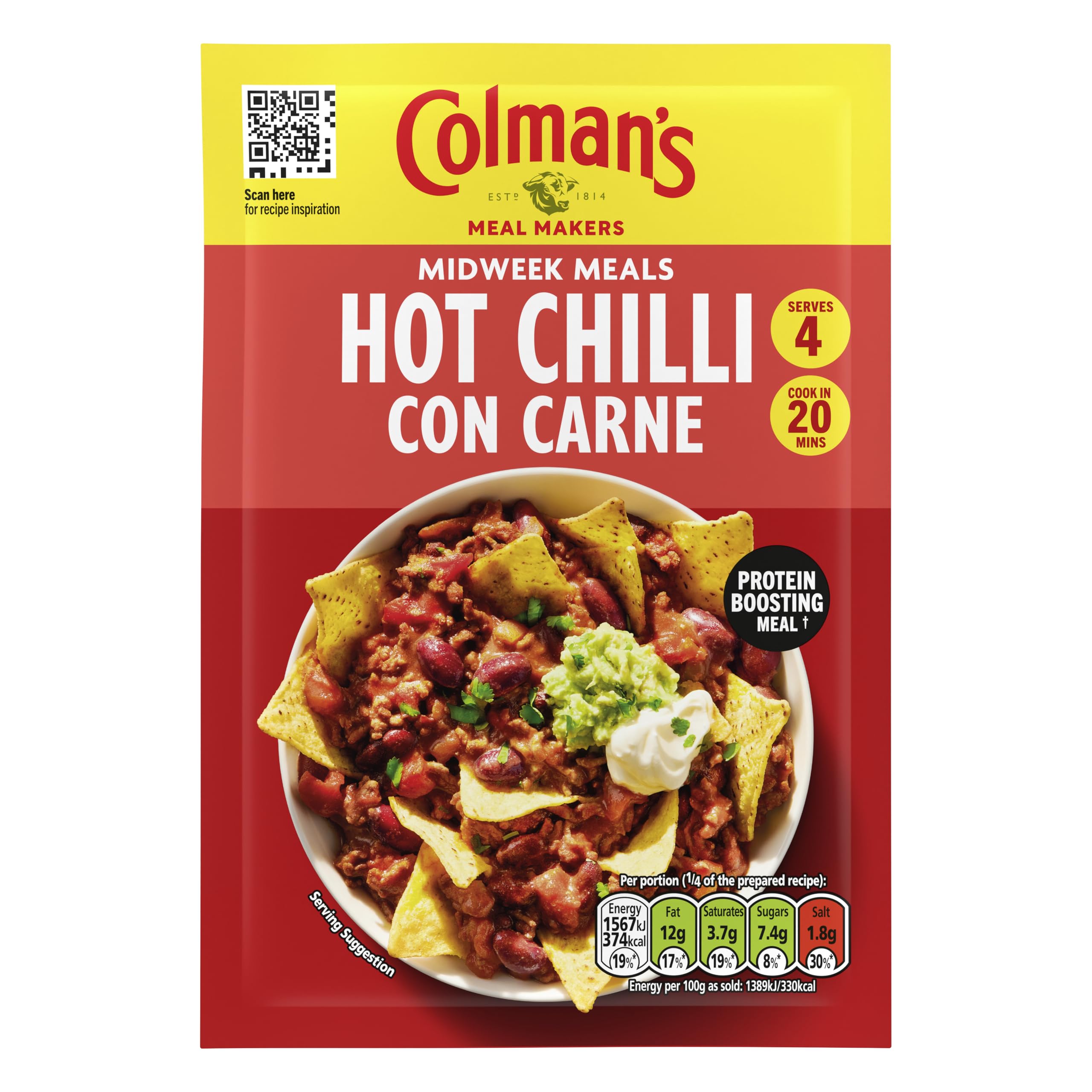 Colman's Hot Chilli Con Carne Meal Maker - 4 Servings | 37g