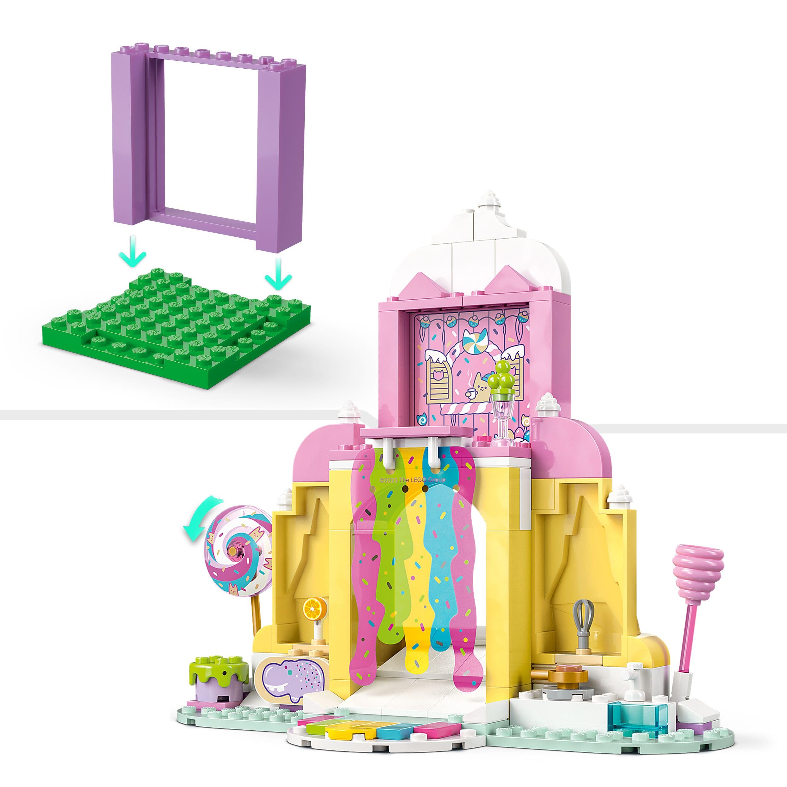 LEGO Gabby's Dollhouse Sweet Treat Mountain & Kitty Garden Toy Set - 263 Pieces, Ages 4+ 9