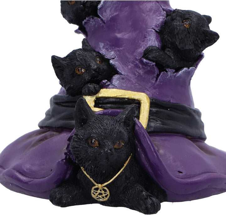 Nemesis Now Magical Mischief 14cm Resin Black Cat Figure - Witchcraft-Themed Ornament