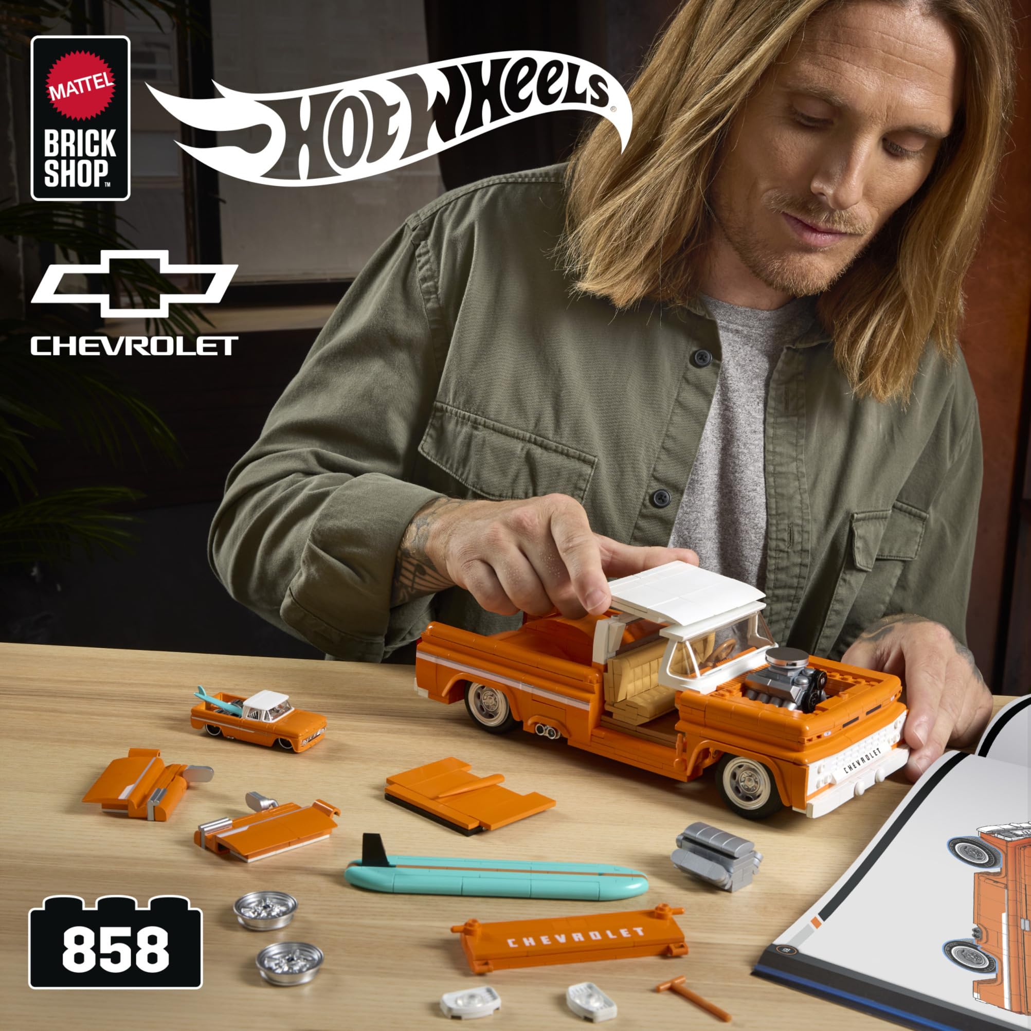 Mattel Brick Shop Hot Wheels Elite Series Building Set - Custom '62 Ch