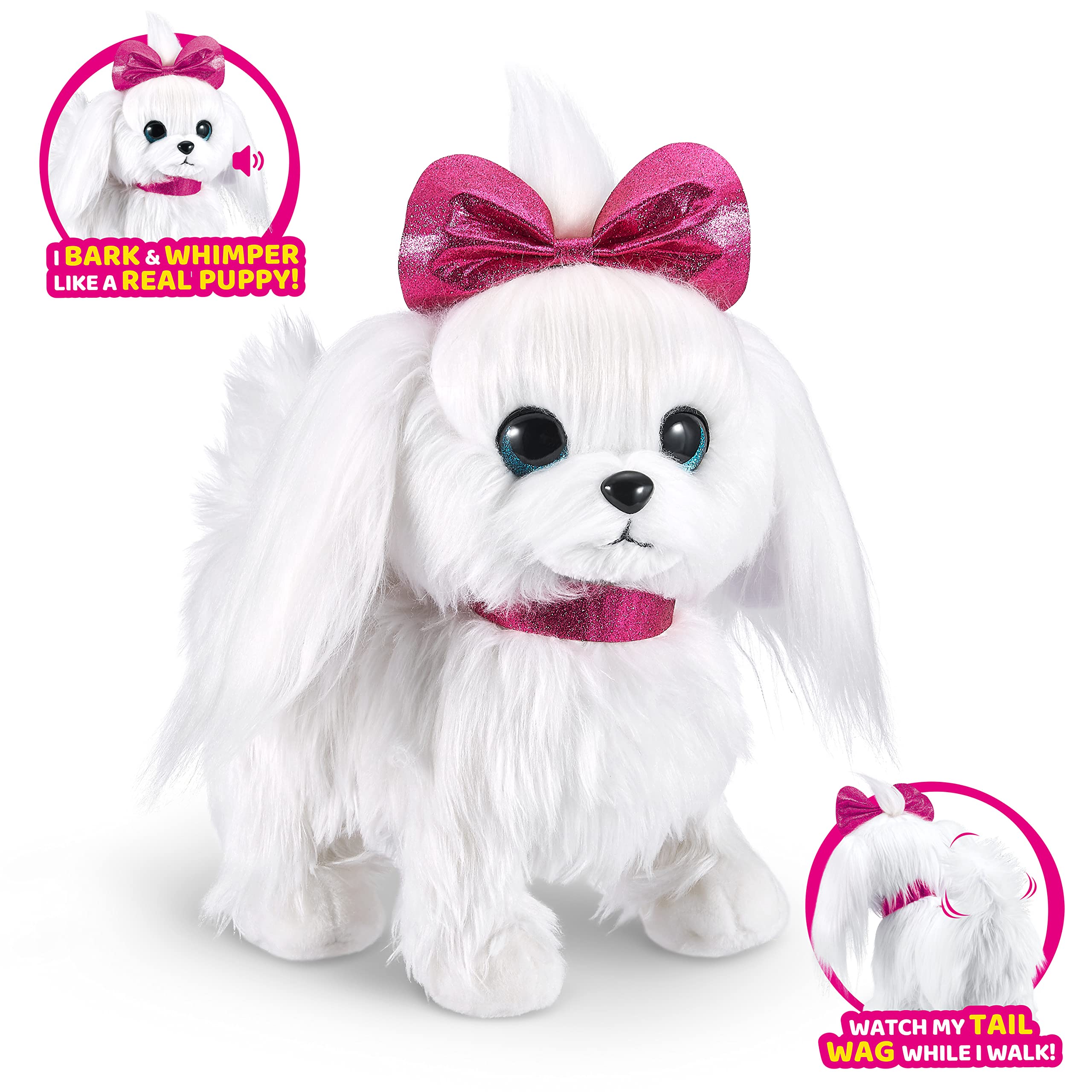 Pets Alive Lil' Paw Paw The Walking Puppy Robotic Toy | Electronic Plush | Pink 3