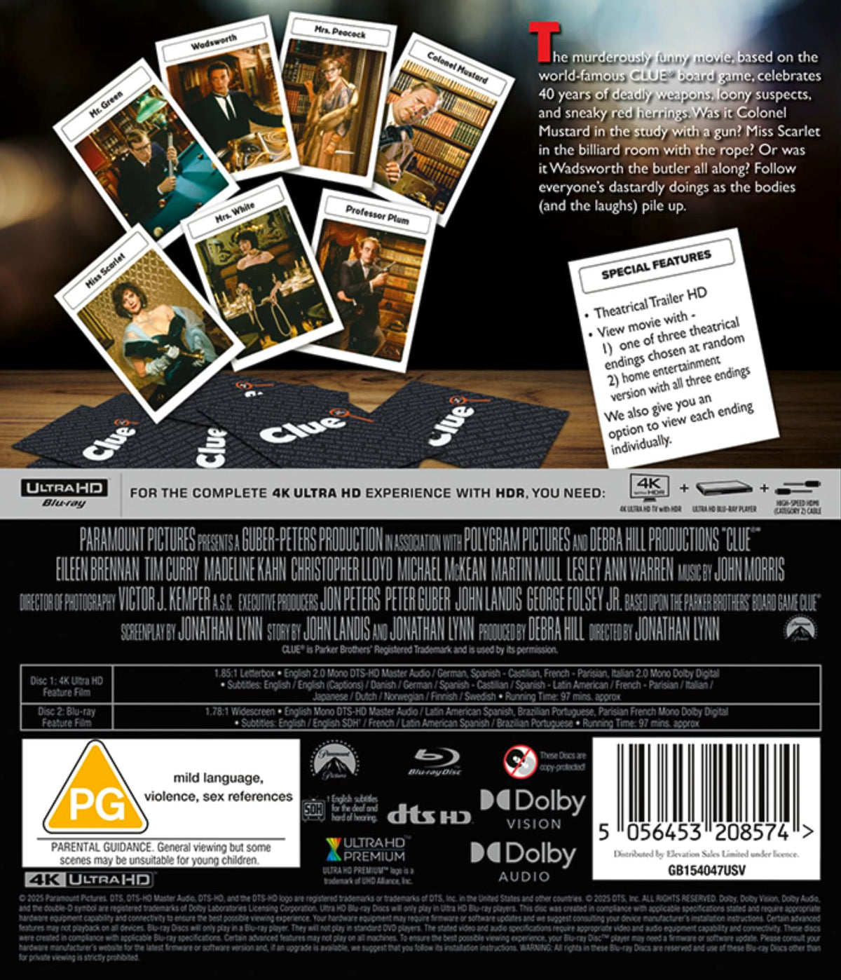 Clue: The Movie [4K UHD Blu-ray]