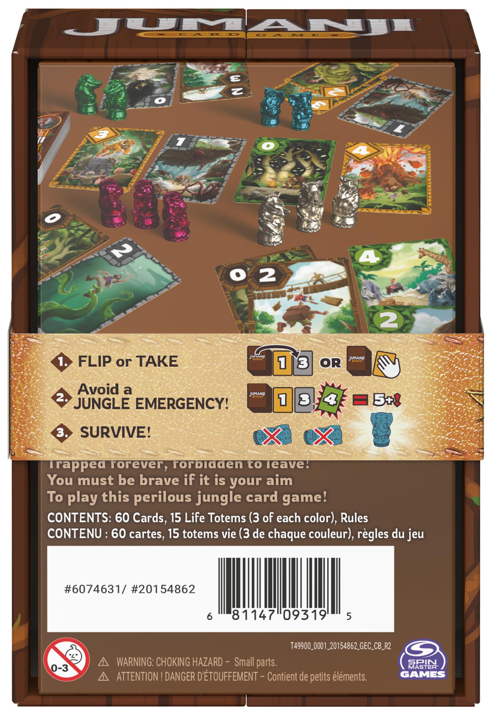 Spin Master Games Jumanji Card Game - Family Card Game for 2-5 Players, Ages 7+ 5
