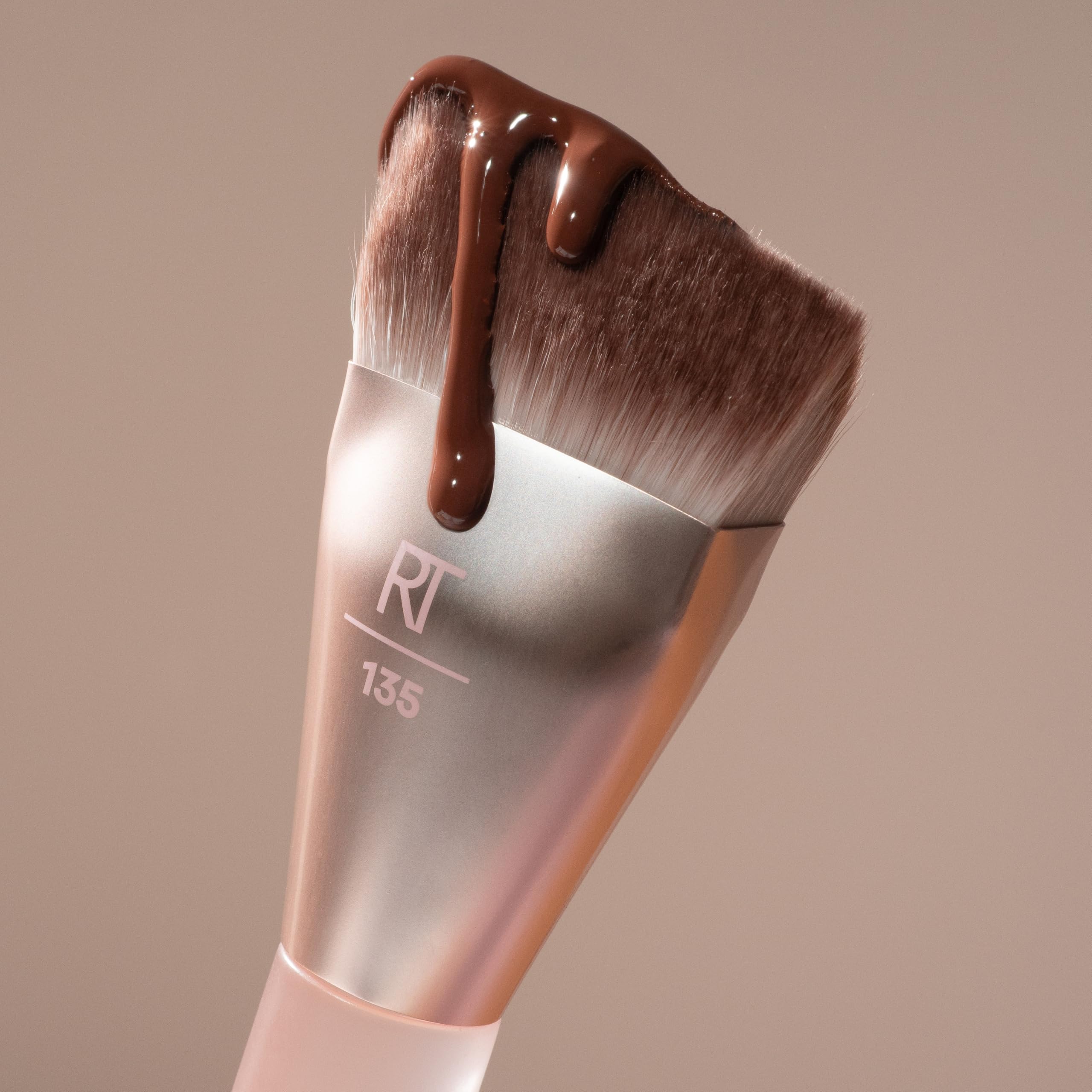REAL TECHNIQUES New Nudes H-Diamond Blending Brush for Foundation, Contour & Blush | Synthetic Bristles 2