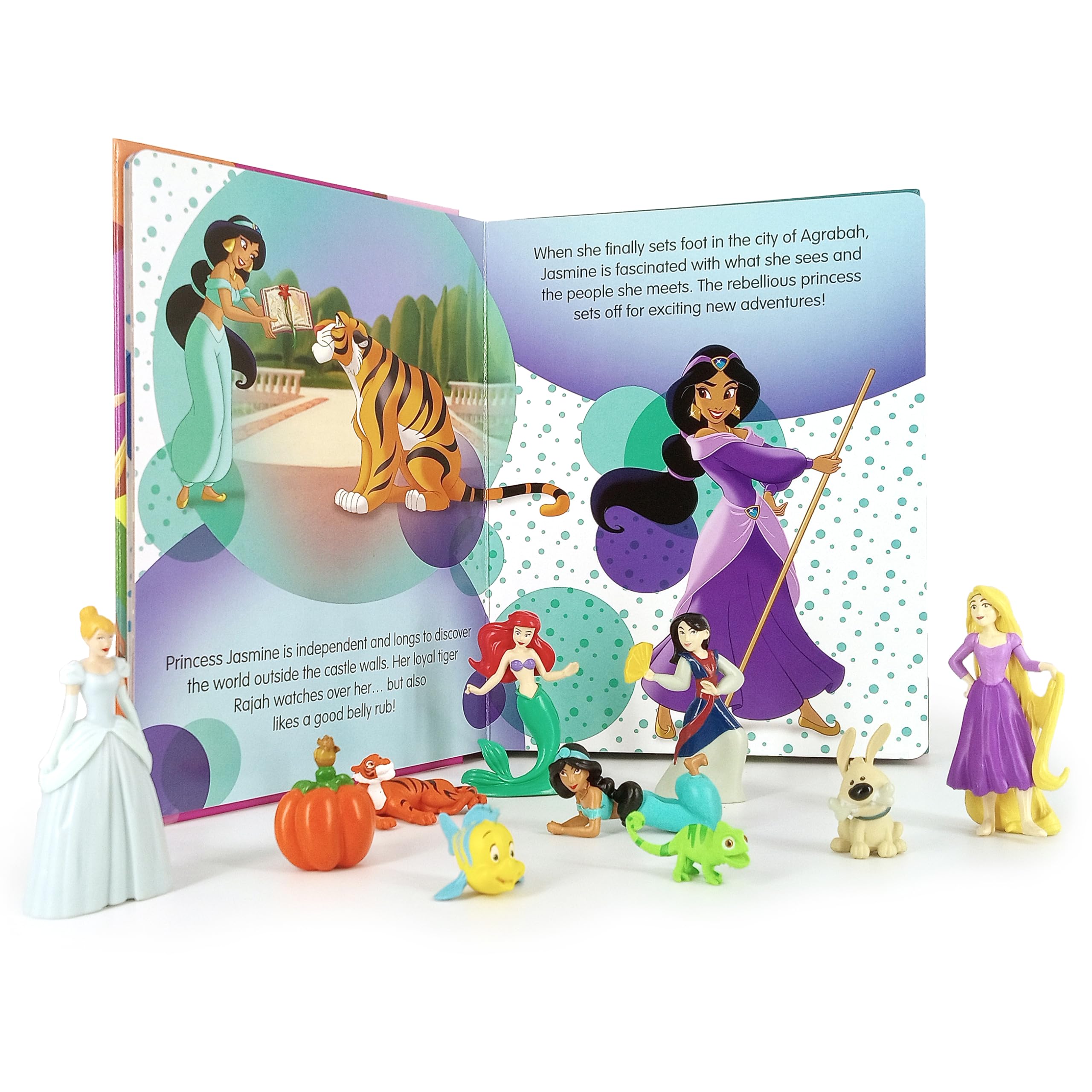 Phidal Disney Princess My Busy Books - Storybook, 10 Figurines, Playmat | Ages 3+ 3