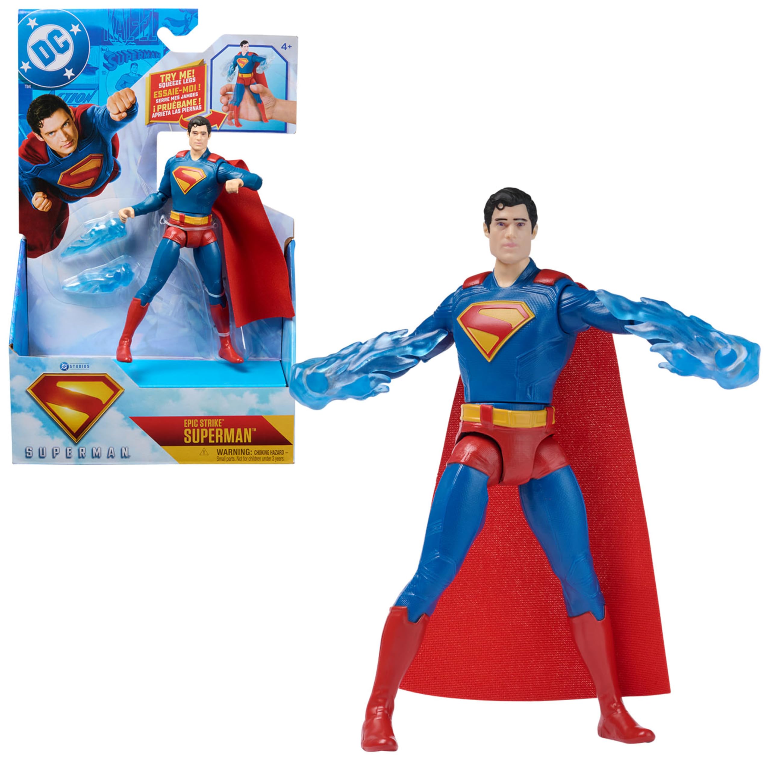 DC Comics Superman Green Lantern Epic Strike Action Figure - 15-cm Tall | Plastic | Blue 1