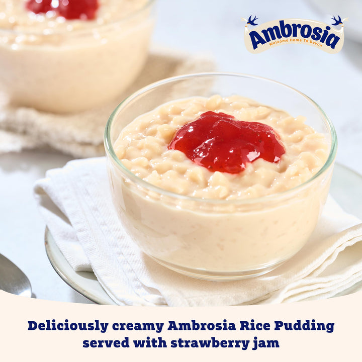 Ambrosia Light Devon Rice Pudding, 30% Less Sugar & Fat, Creamy Ready-to-Eat Dessert