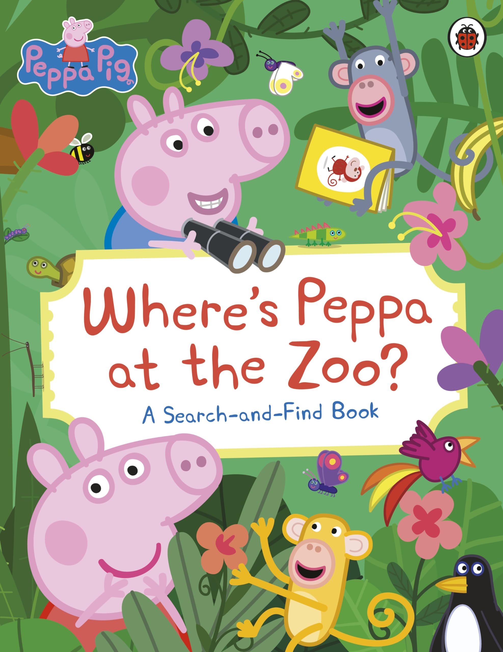 Peppa Pig Where’s Peppa at the Zoo? Hidden Picture Book - Ages 2-3 1