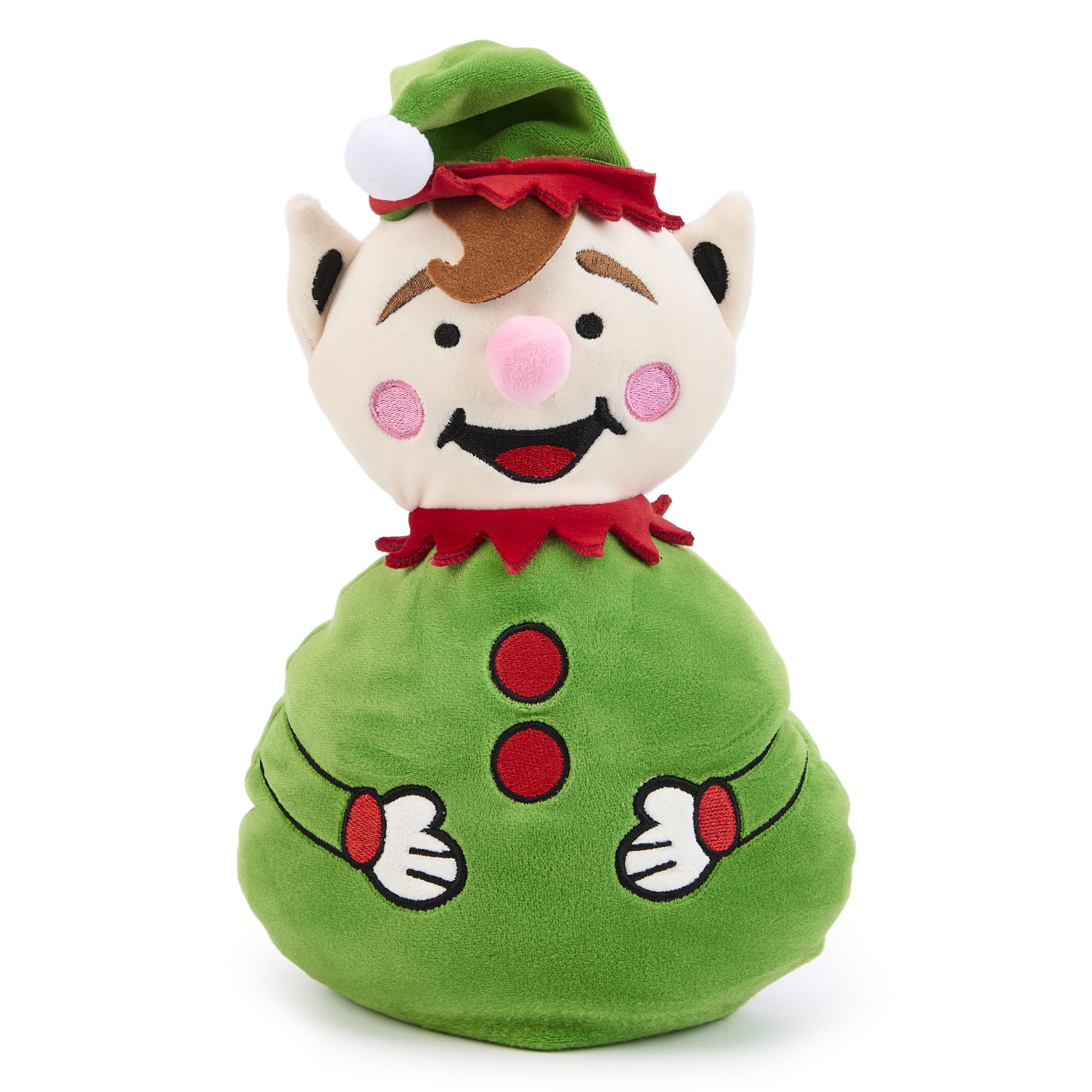 Zappi Co Elf Plush Toy - Soft Cuddly Shelf Buddy Decoration | 25cm | Polyester