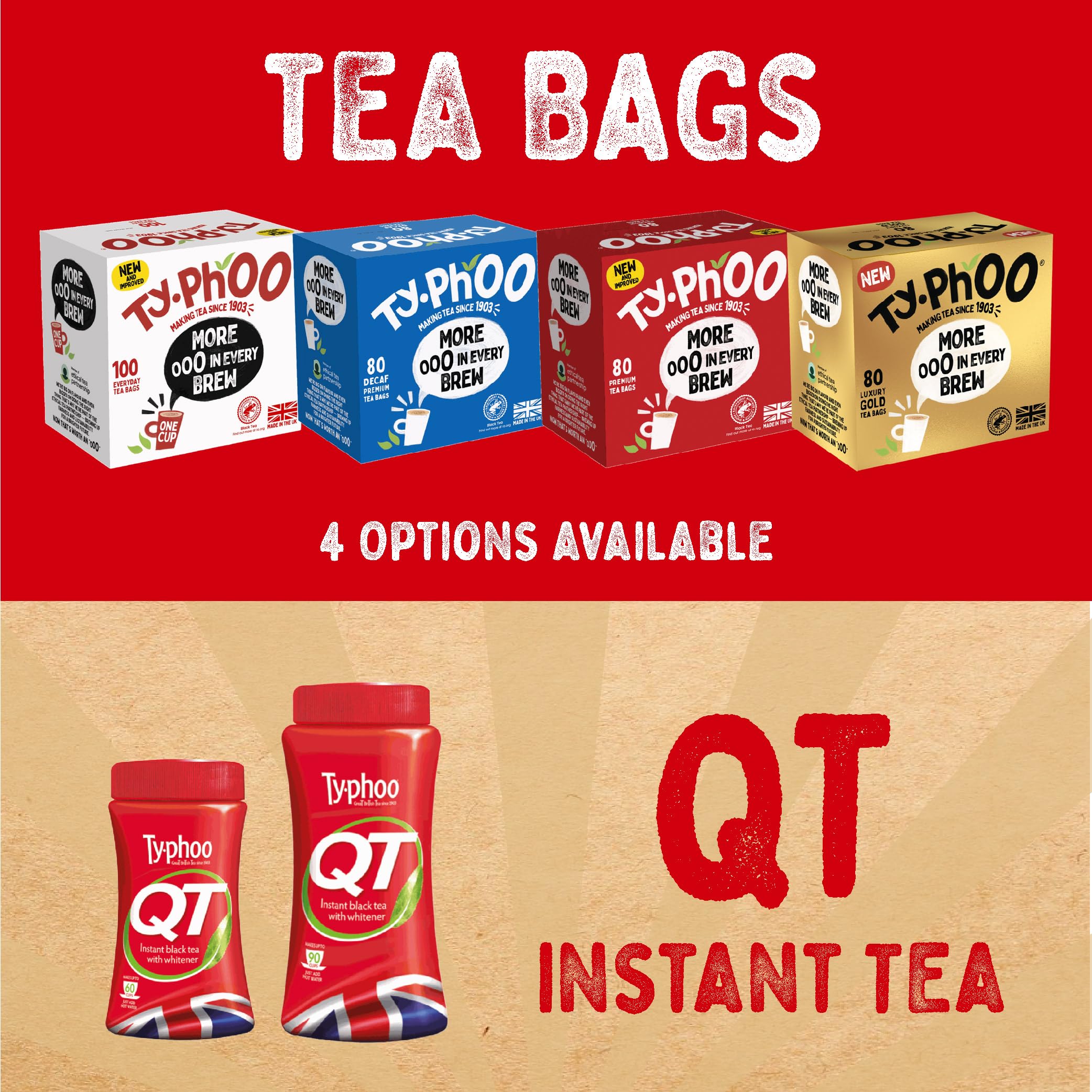 TY.PHOO Black Tea Bags - 100 Count | Smooth Classic British Blend 9