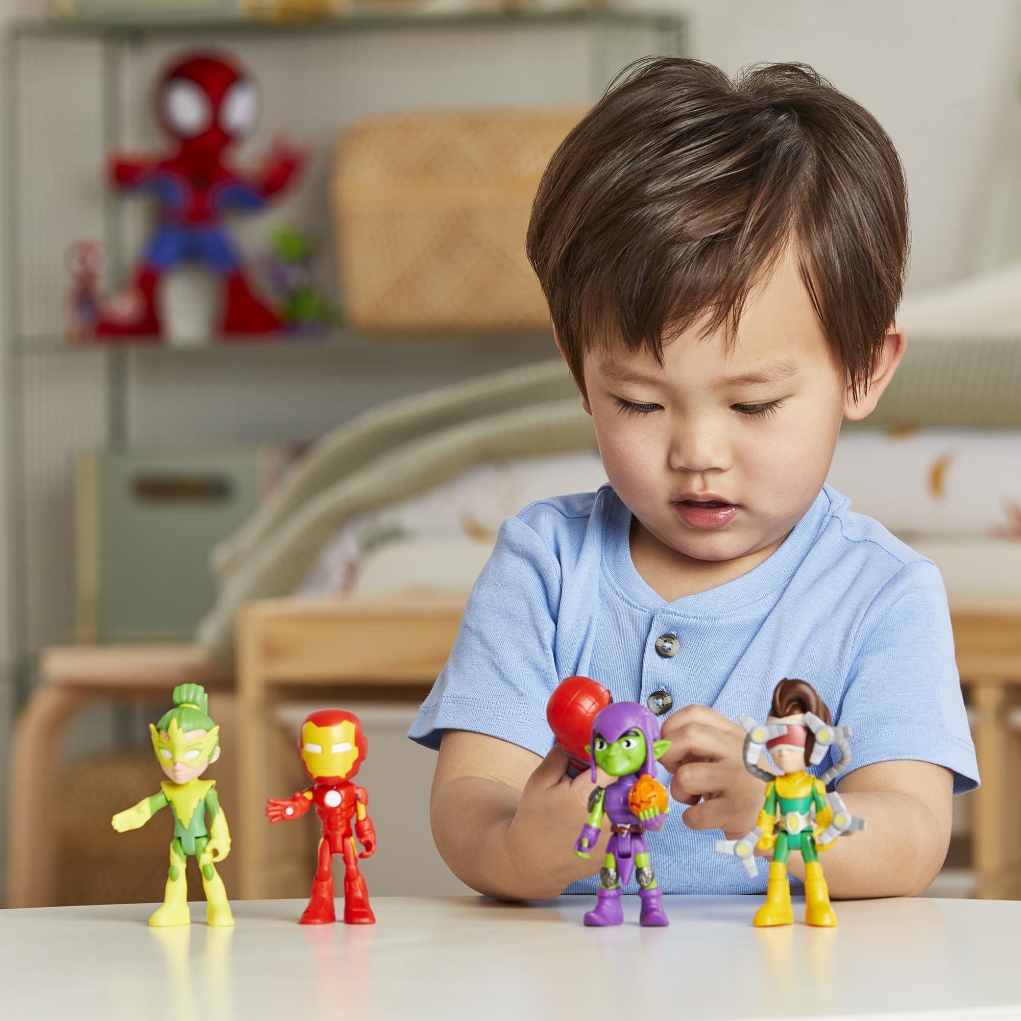 Marvel Spidey and His Amazing Friends Friends & Foes Pack - 5-Pack Poseable Action Figures for Kids 6
