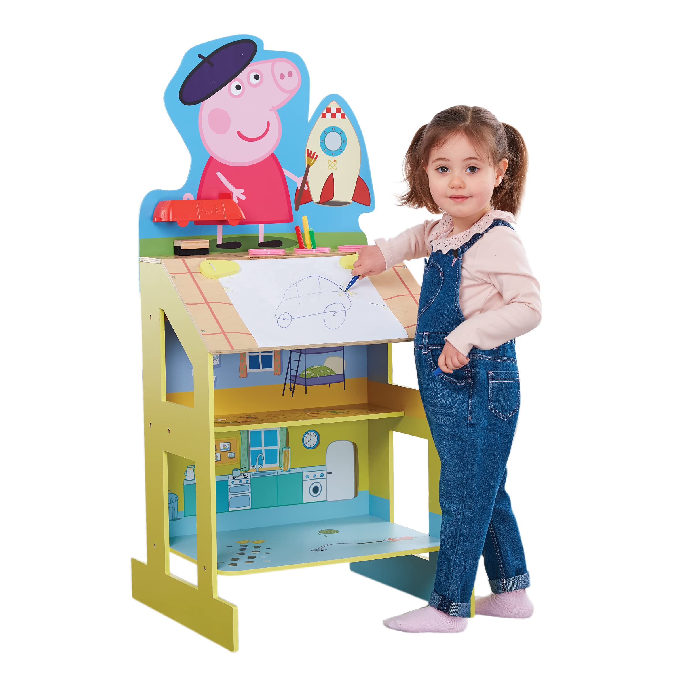Peppa Pig Play and Draw chevalet en bois 5