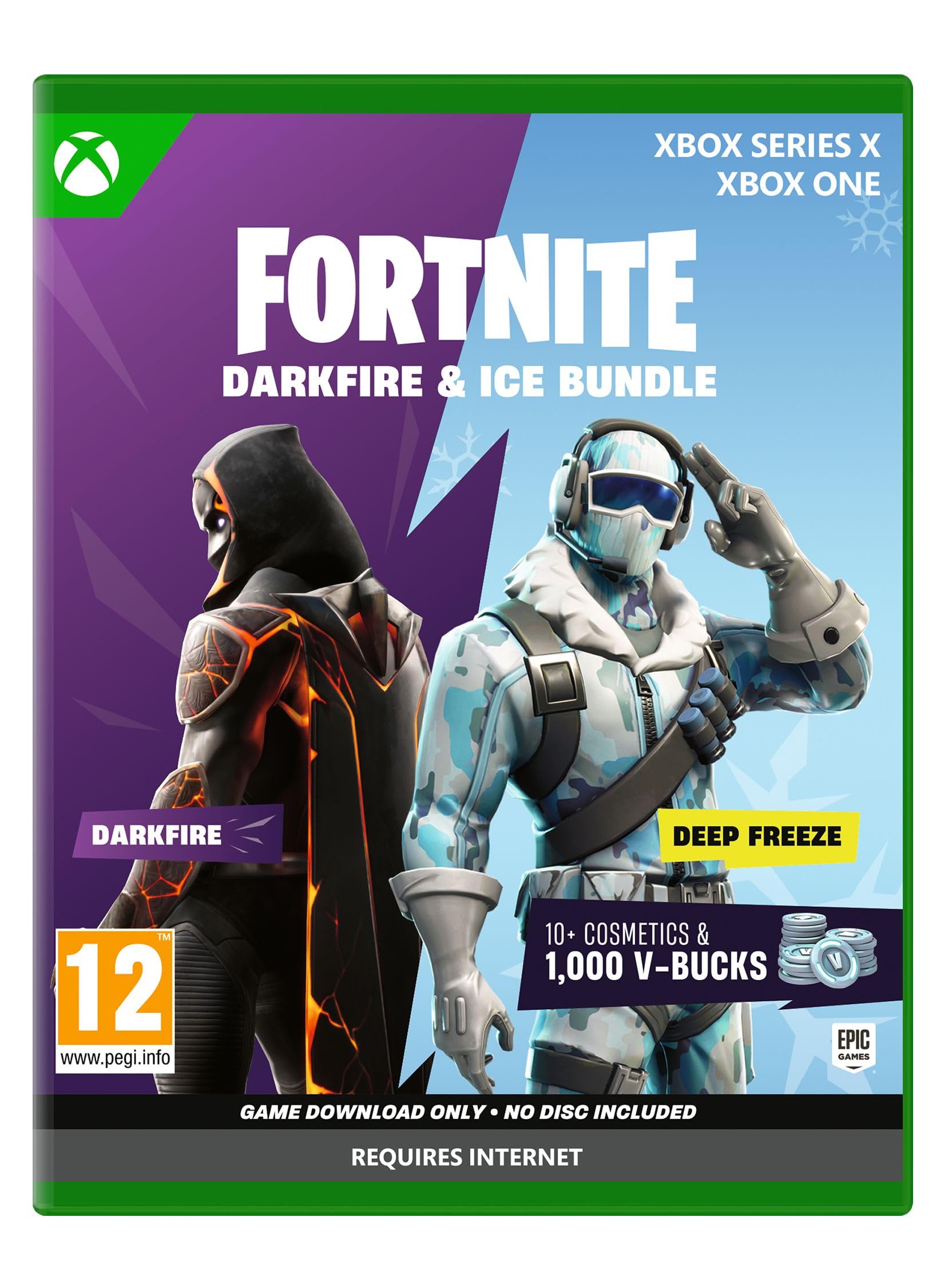 Fortnite – Darkfire & Ice Bundle (Download Code in Box) - Xbox 1