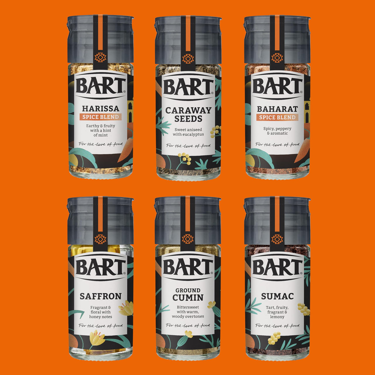 BART Middle Eastern Spice Collection - 6 Spices, 31.73 g