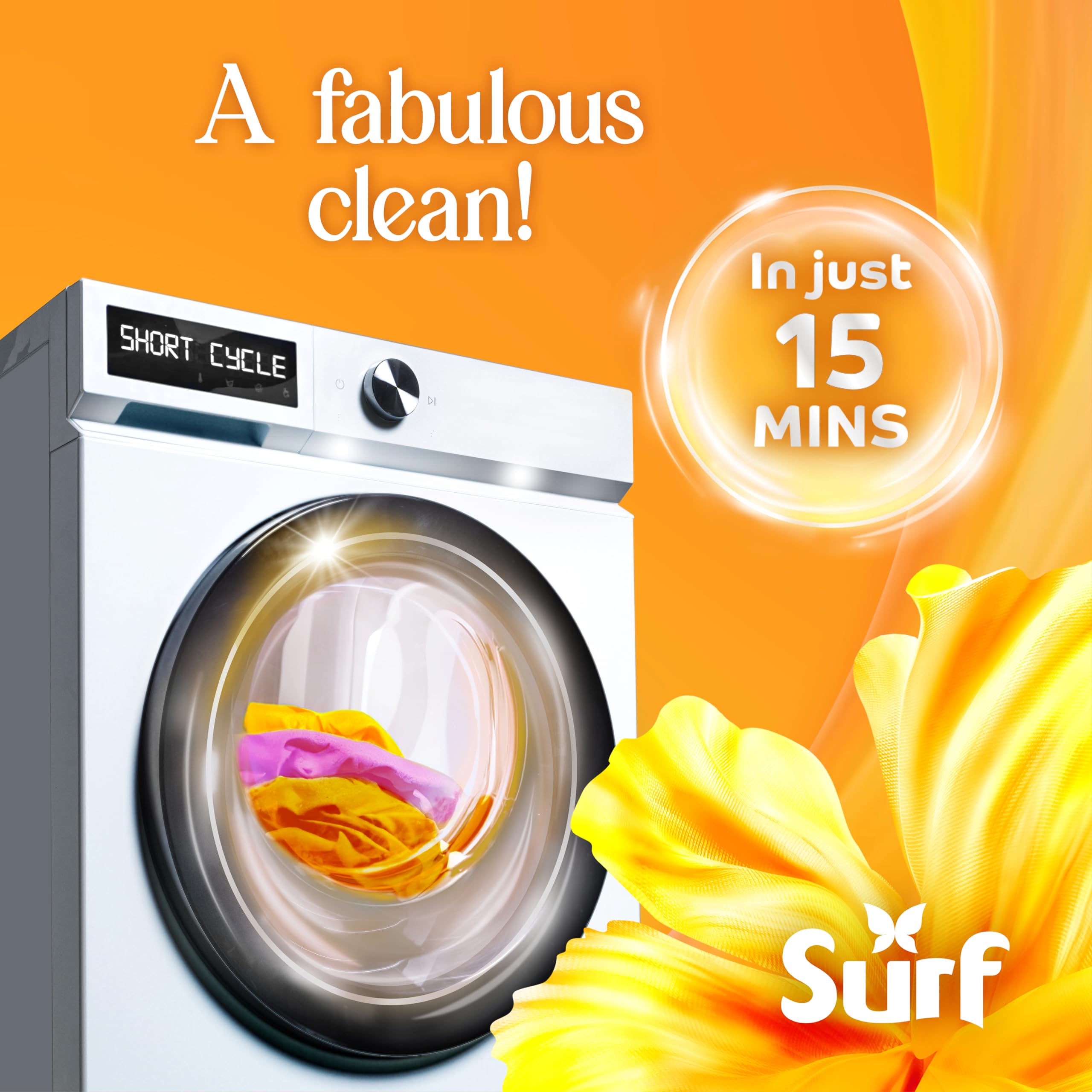 Surf Magnifi-Scent Wash Sunshine Blossom Laundry Liquid for Short Cycles | 1.08 L 4