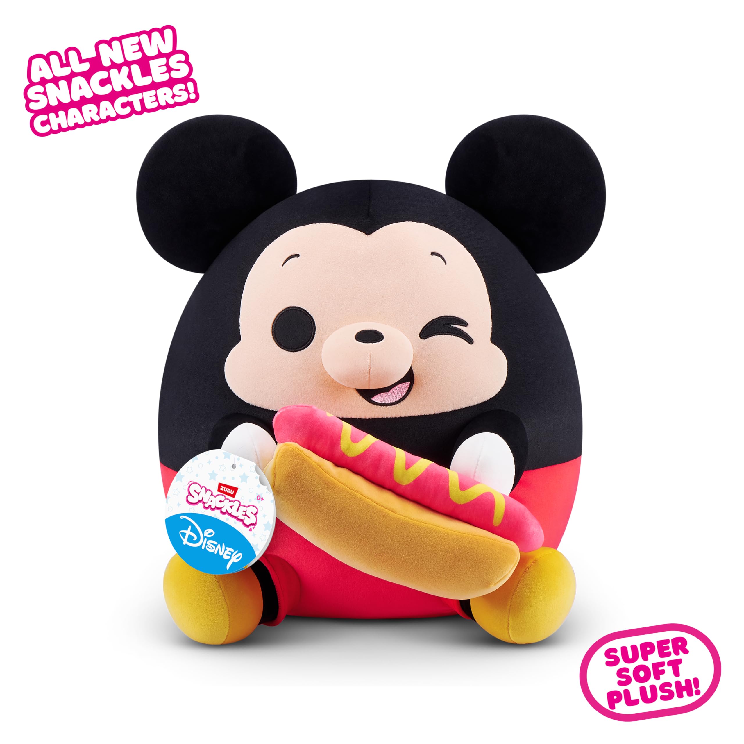 Snackles Disney 14-inch Plush - Mickey Snack Accessory by ZURU 2