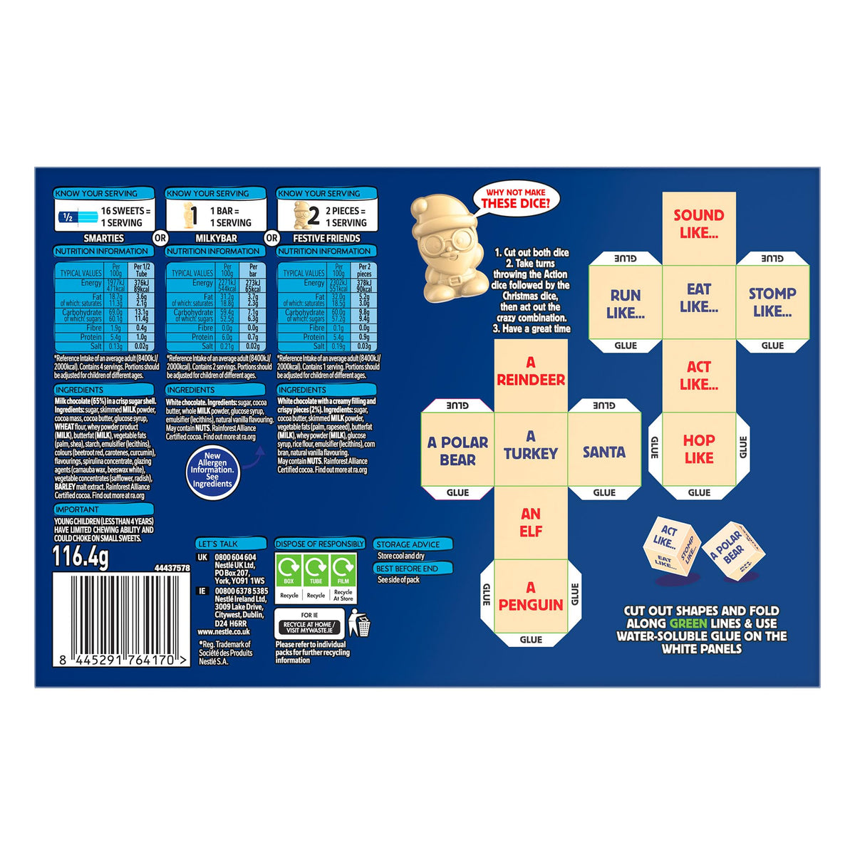 Nestlé Chocolate Selection Box - Smarties & Milkybar, 6 Treats