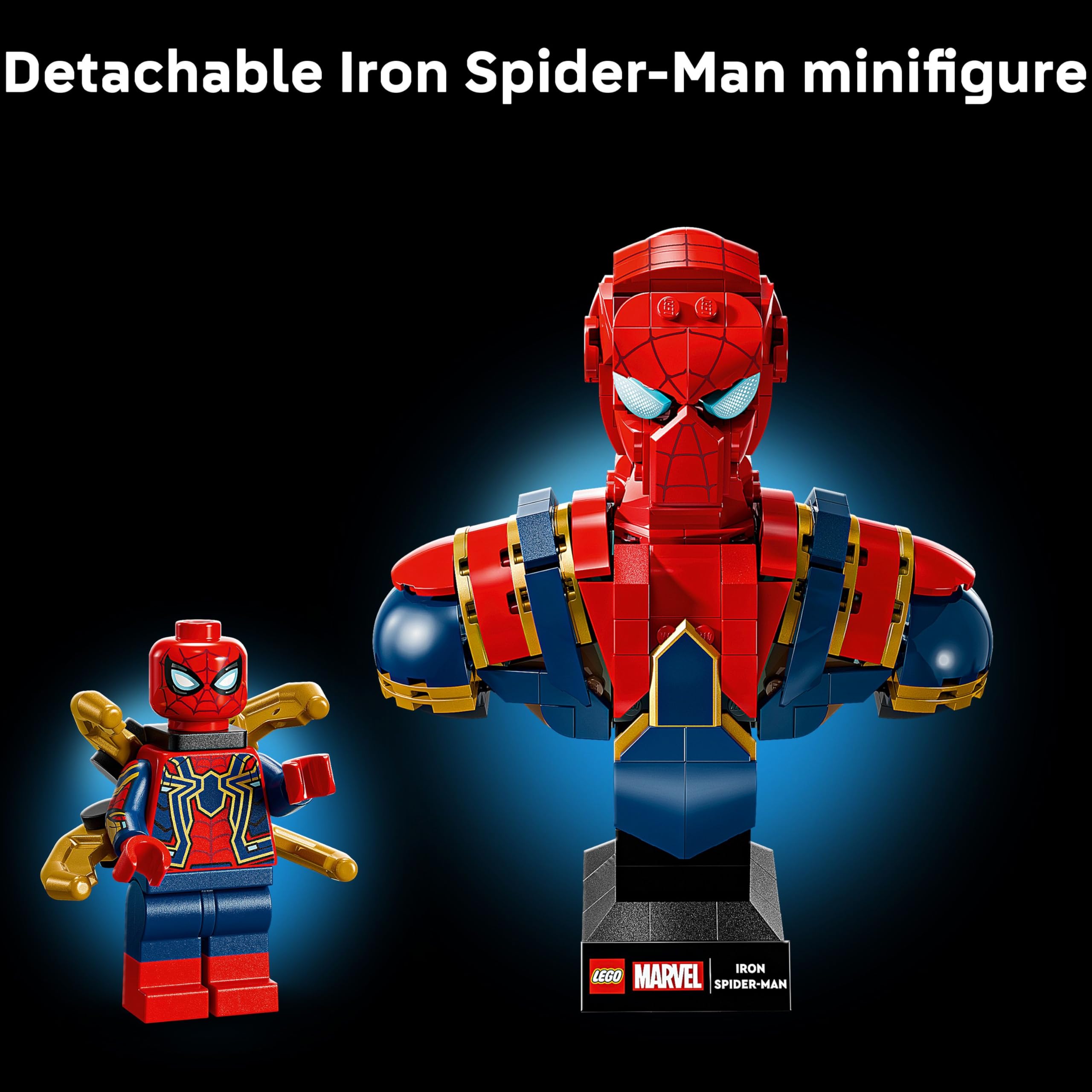 LEGO Marvel 76326 Iron Spider-Man Bust - Display Model Building Set for Adults 18+ 6