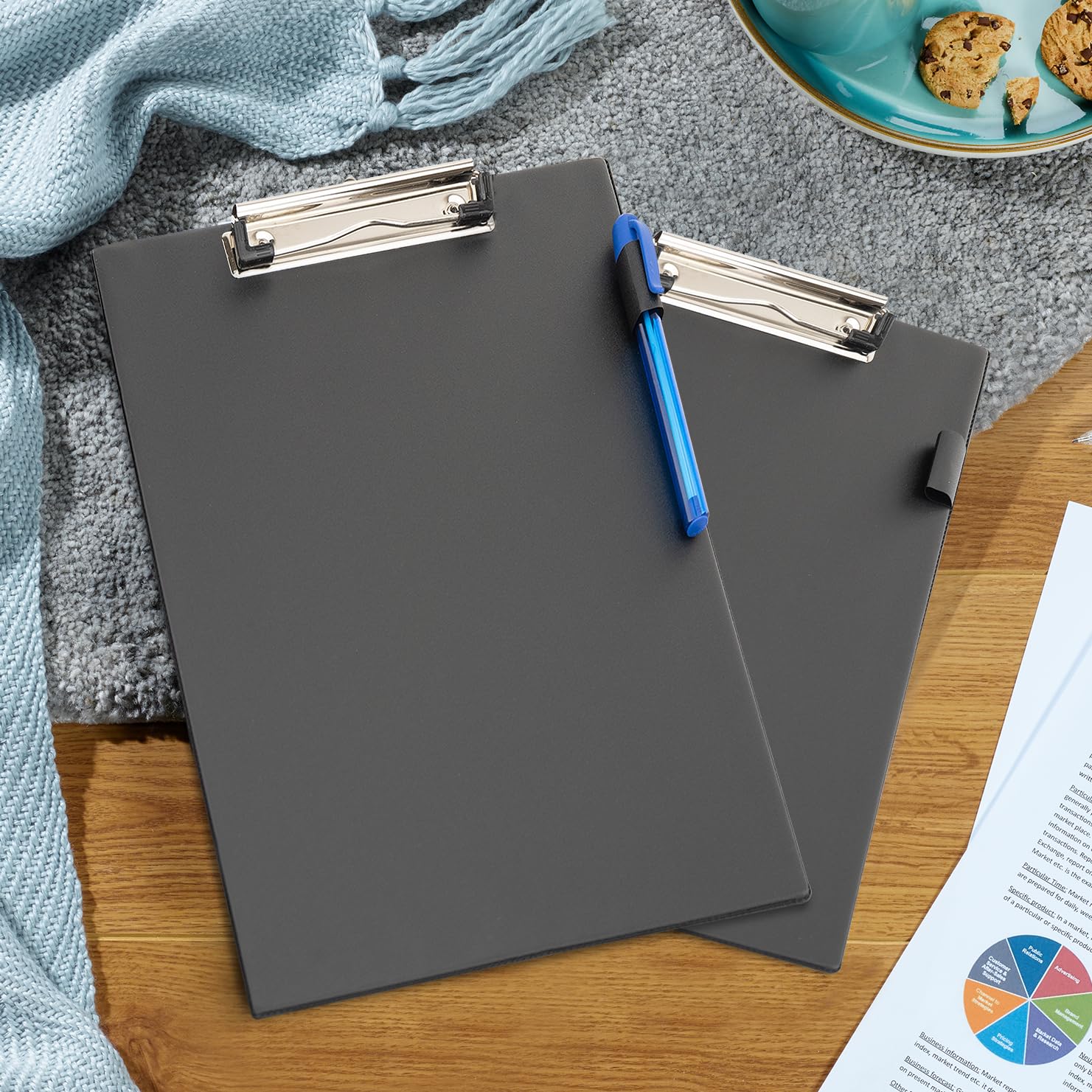 Rapesco Business Pack 10 Standard A4+ Clipboards - High Capacity Clip | Durable PVC Surface 5