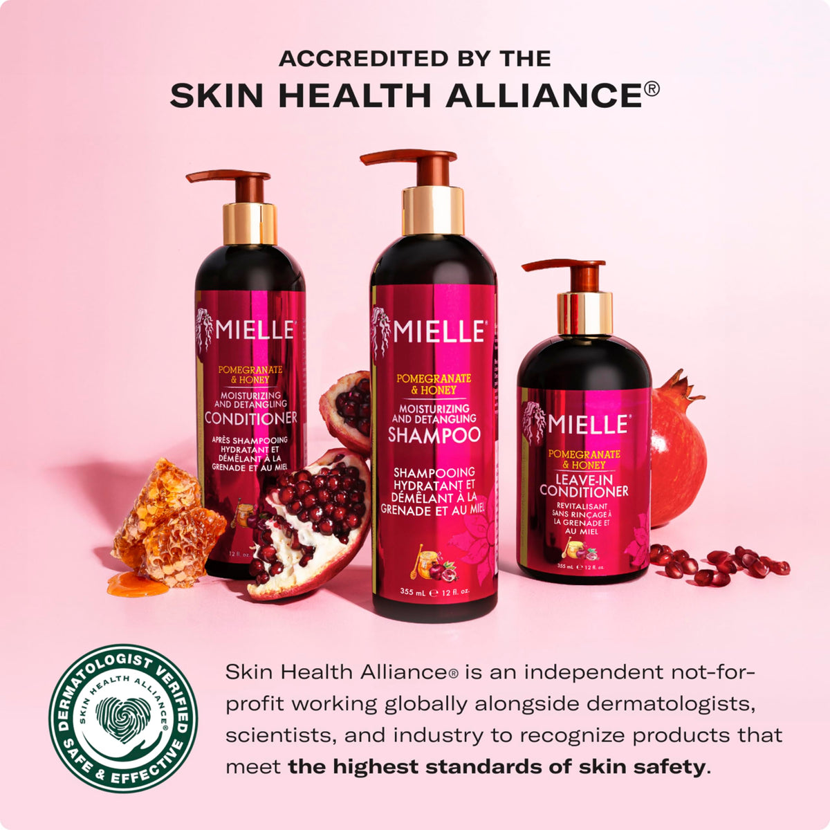 Mielle Organics Pomegranate & Honey Super Hold Edge Gel - Long-Lasting Definition & Shine, 57 ml