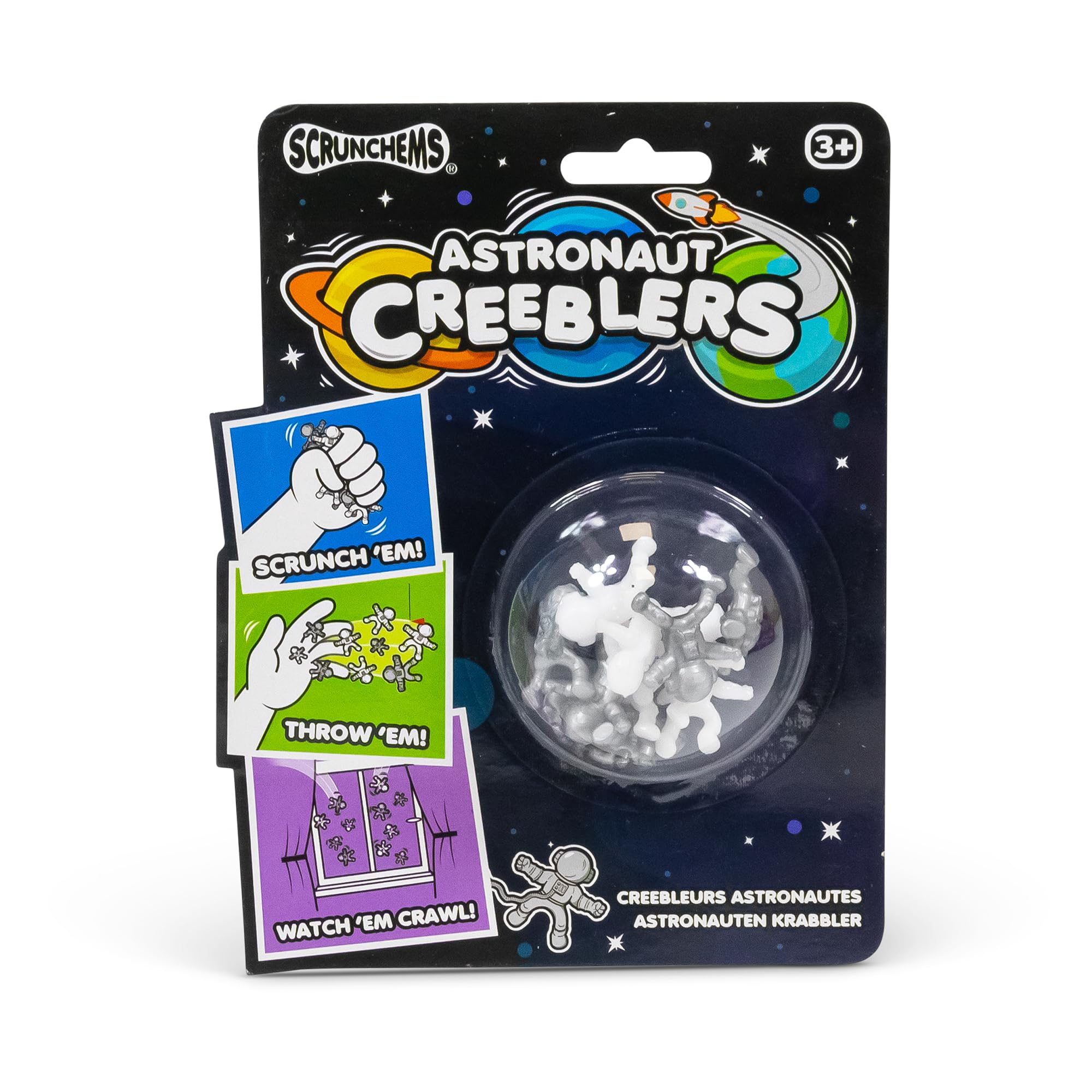 Tobar Astronaut Creeblers - Glow in the Dark Squeeze & Scrunch Figures for Kids 3+ 1