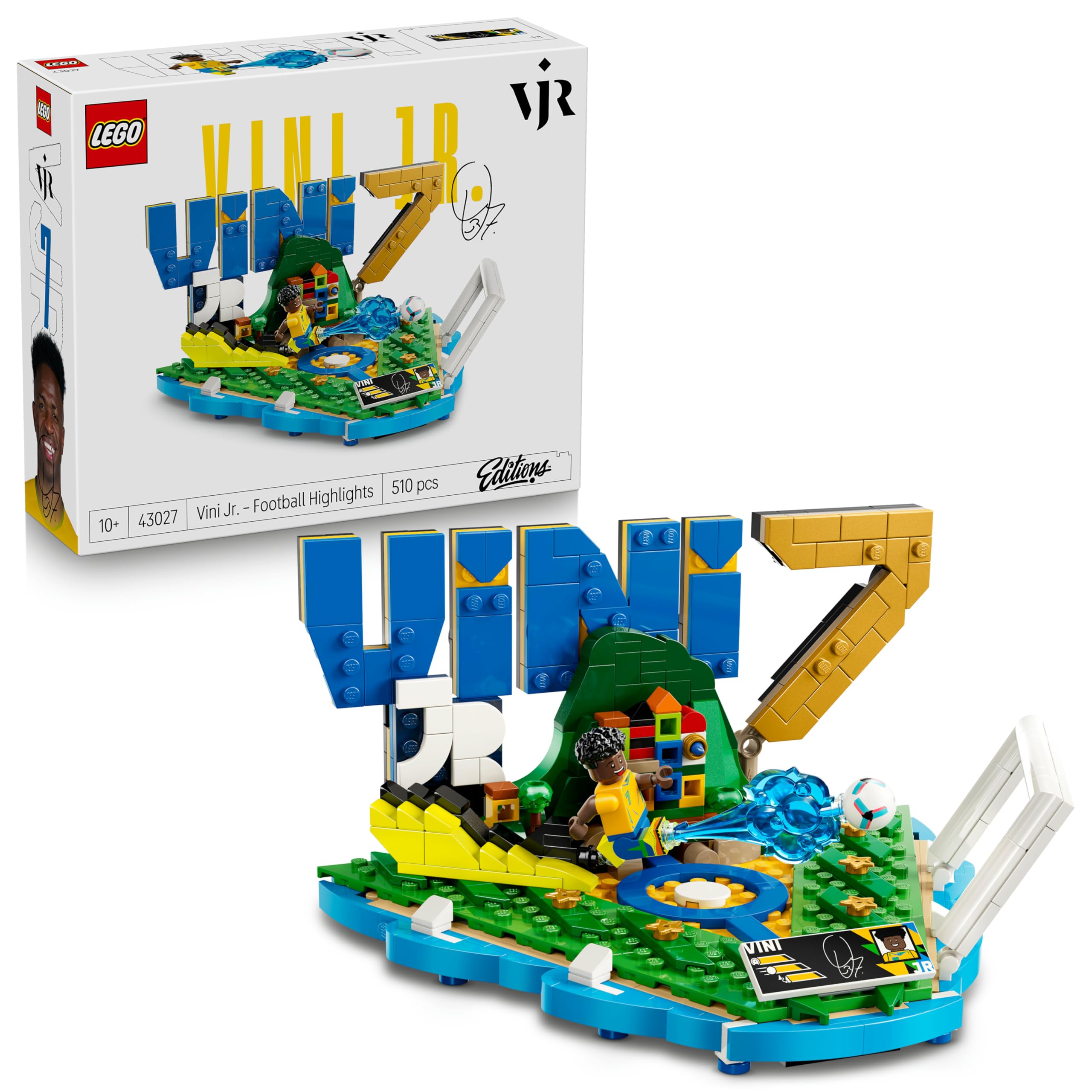 LEGO Editions Vini Jr. – Football Highlights 43027 Building Set | Ages 10+