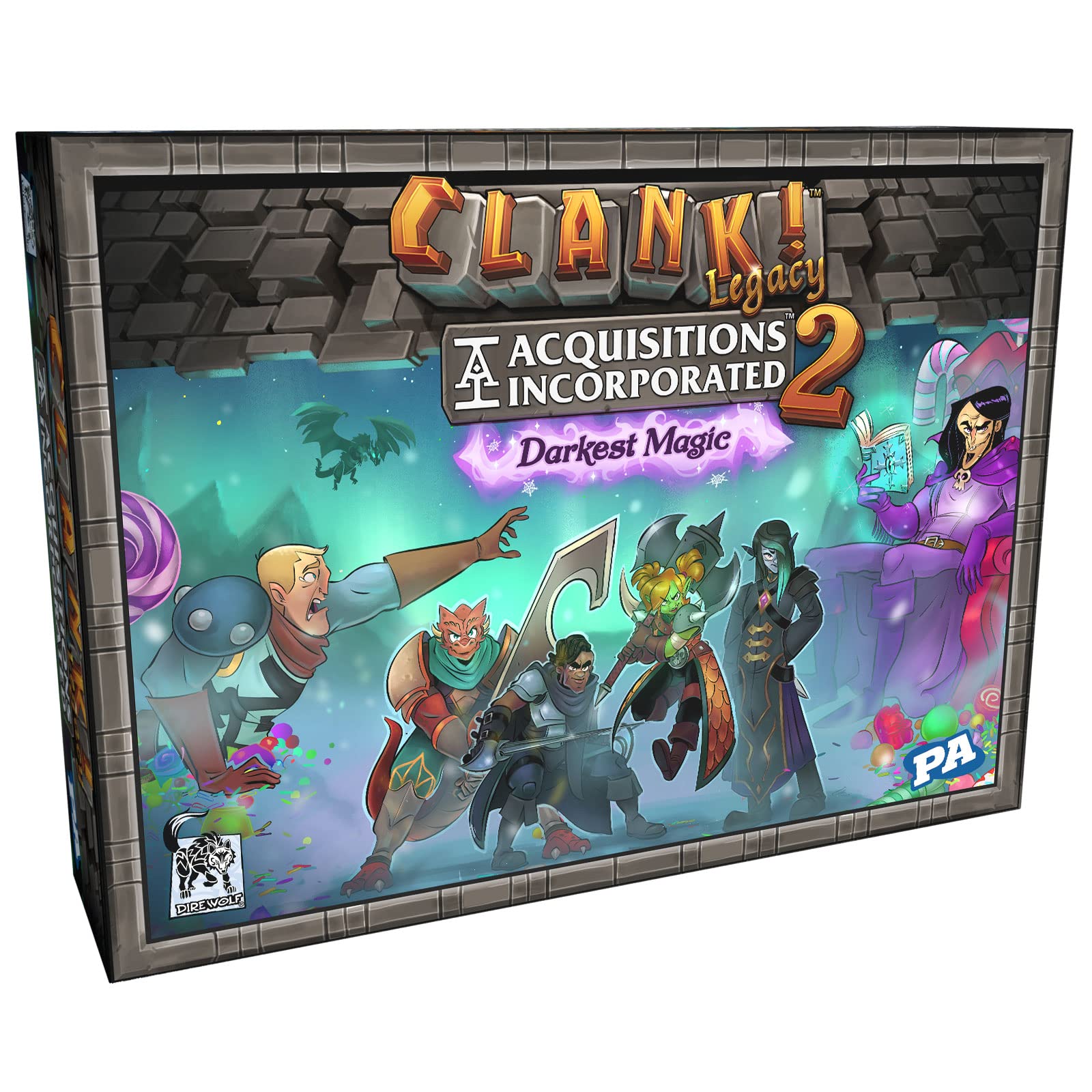 Dire Wolf Clank! Legacy 2: Acquisitions Incorporated – Darkest Magic Board Game | 2-4 Players | Unisex Adult