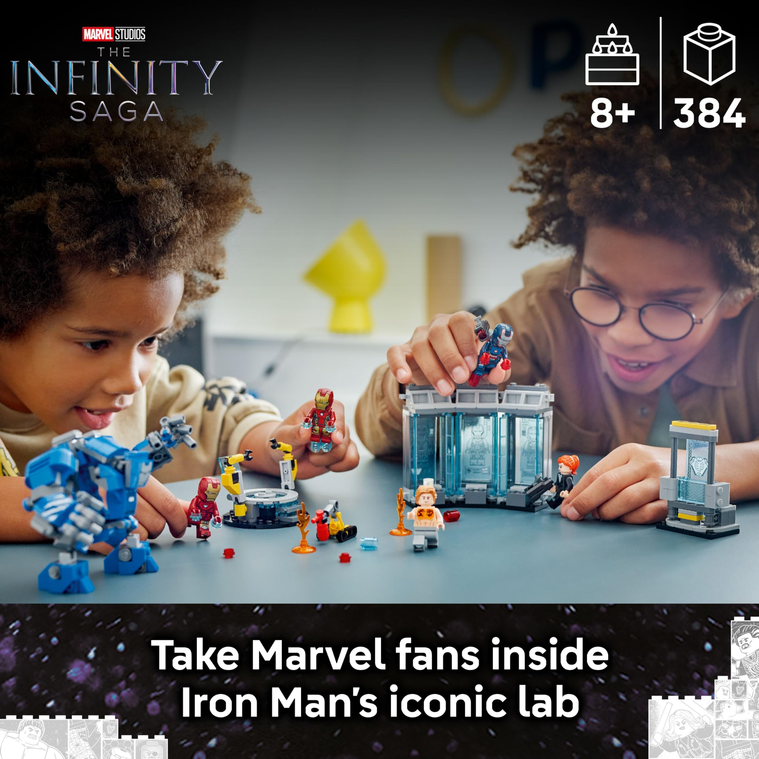 LEGO Marvel Iron Man’s Laboratory: Hall of Armour Building Set 76315 | Ages 8+ 2
