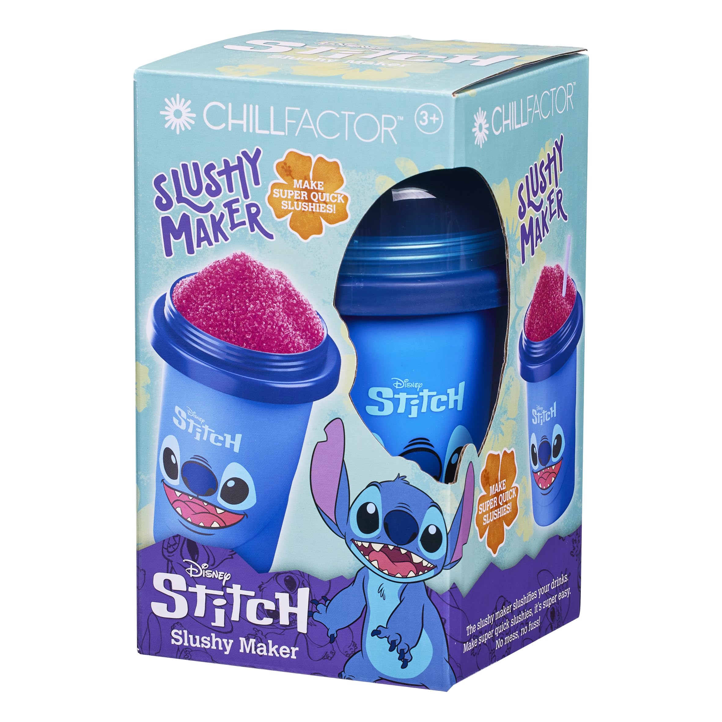 Chill Factor Disney Stitch Reusable Squeeze Cup Maker | Rapid Freeze Technology | Ages 3+ 1