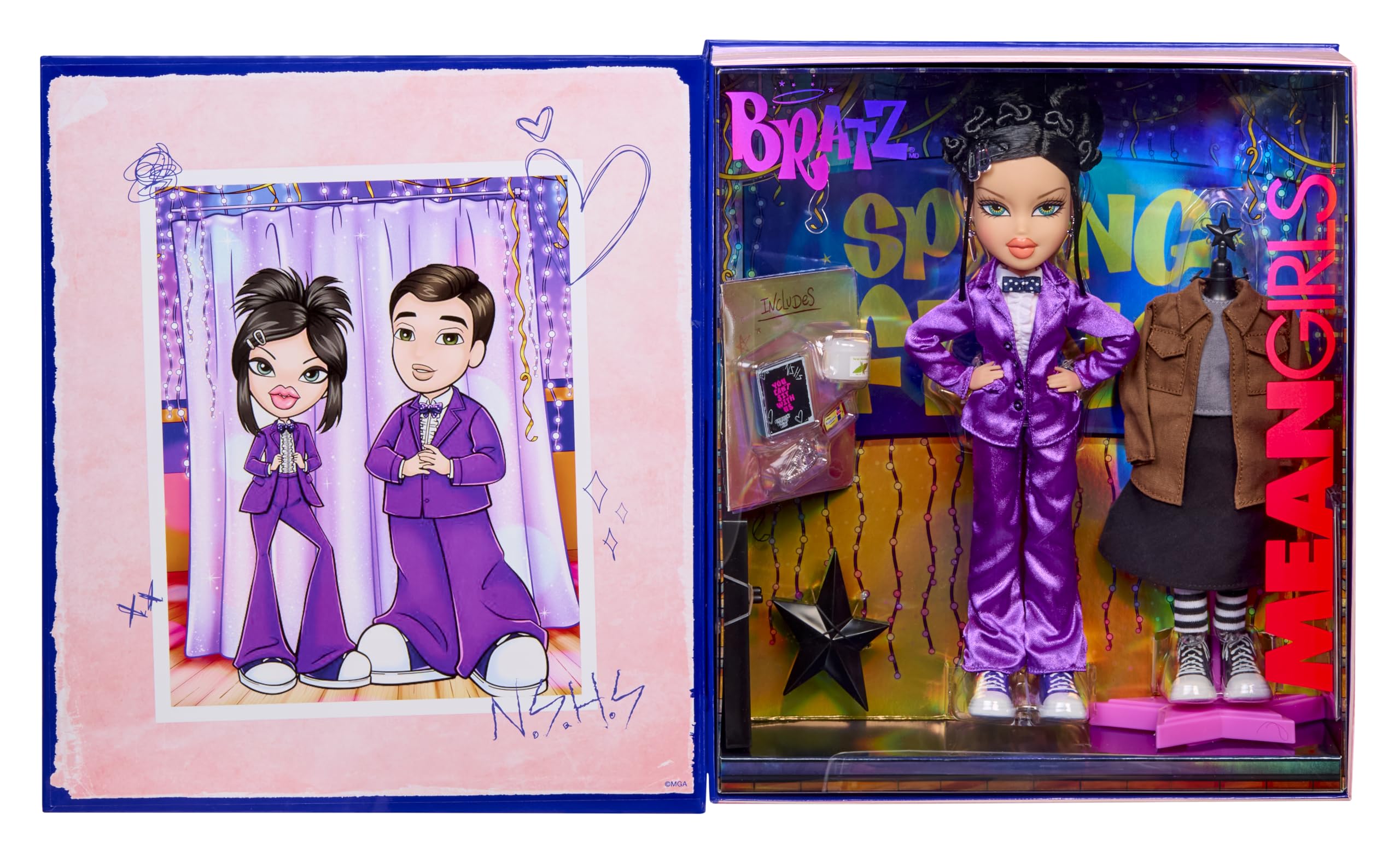 Bratz x Mean Girls Spring Fling Doll Janis - Collectible Fashion Doll with 2 Outfits & Movie-Inspired Accessories 10