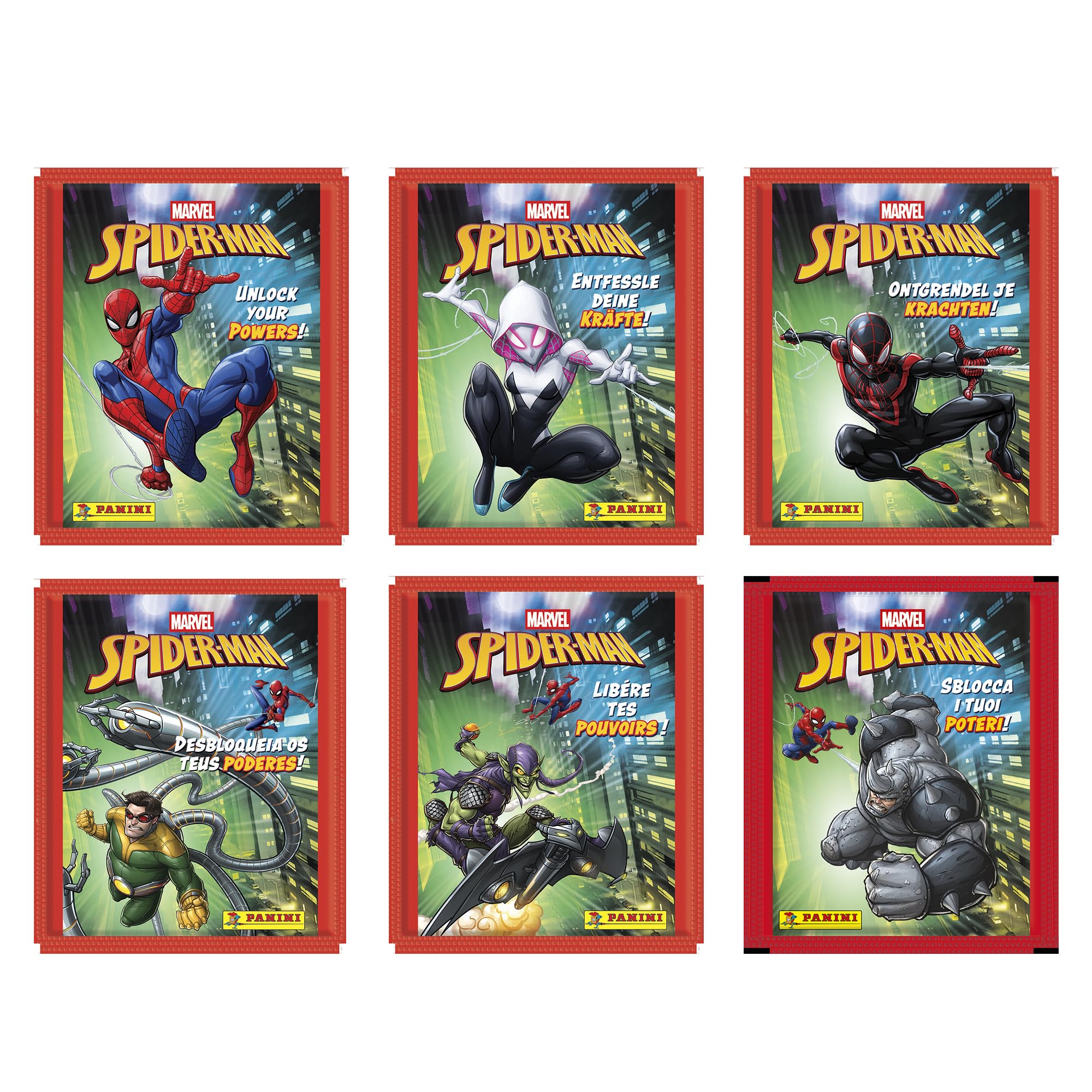 Panini Spider-Man ‘Unlock Your Powers’ Sticker Collection Multipack - 192 Stickers & 50 Cards