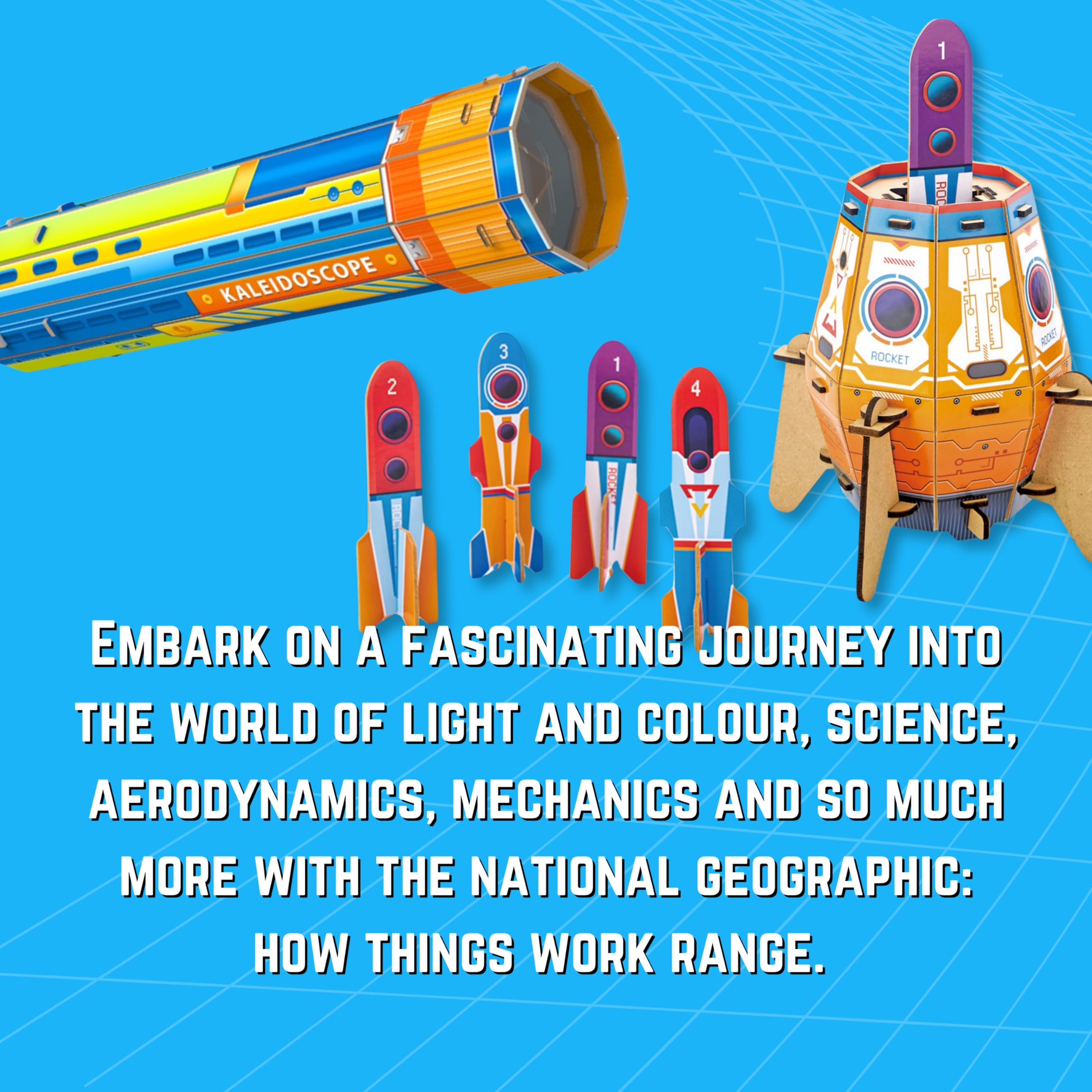 National Geographic Build Your Own Parachute Launcher - Educational STEM Building Kit for Kids 5+ 2