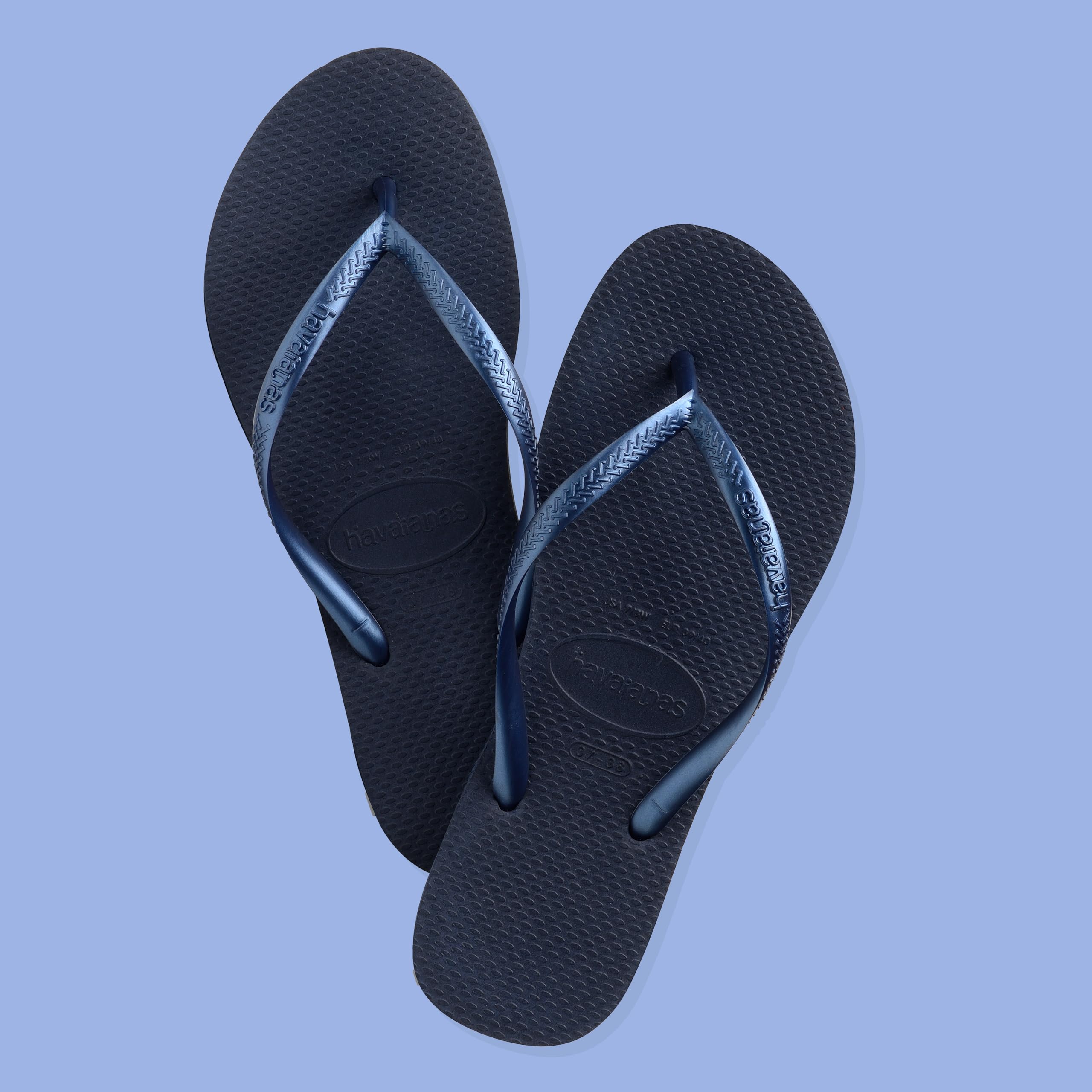 Havaianas Slim Women Flip-Flop | Navy Blue | Size 8 UK | Rubber 2
